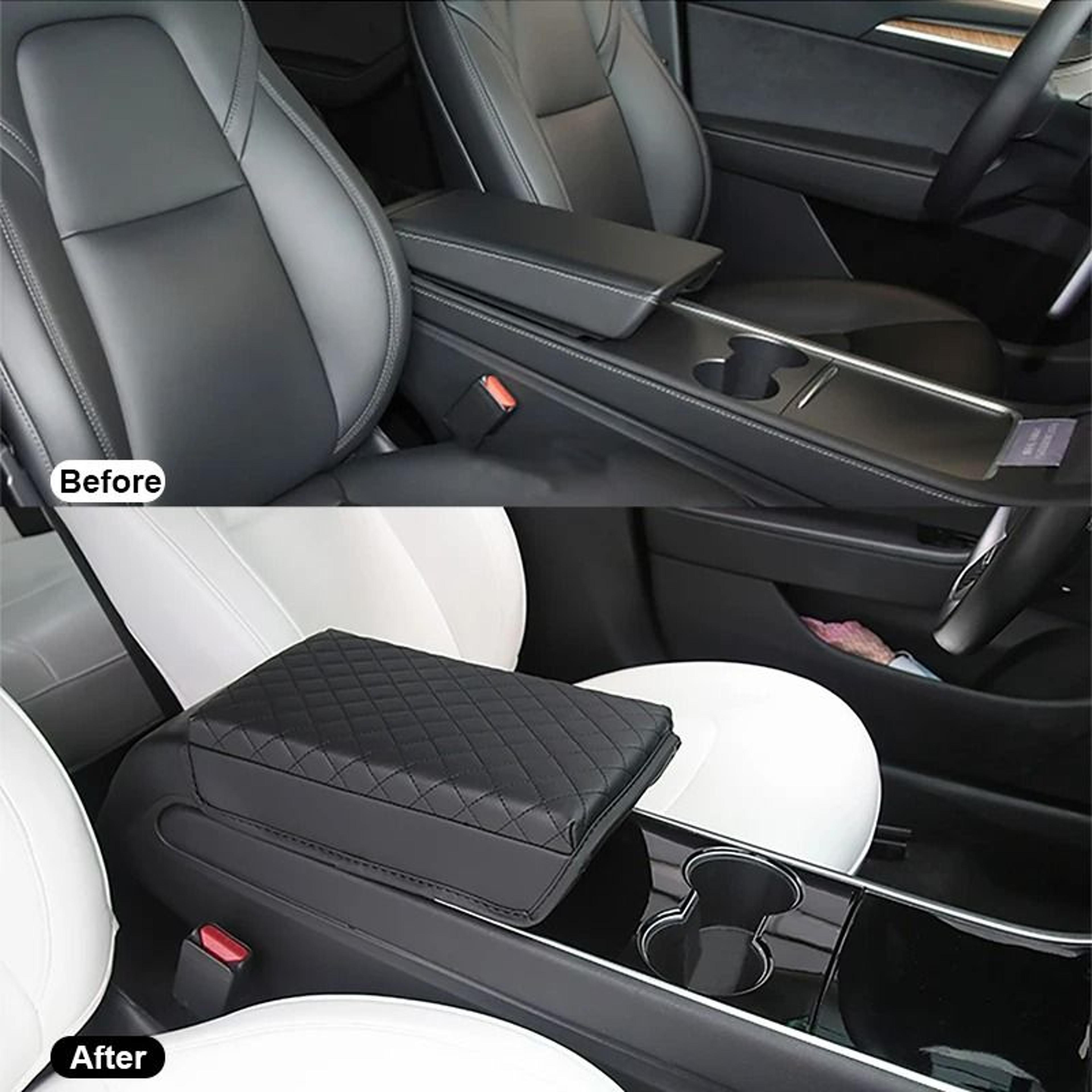 LuxRest Tesla Model 3 Y Leather Armrest Cushion 5