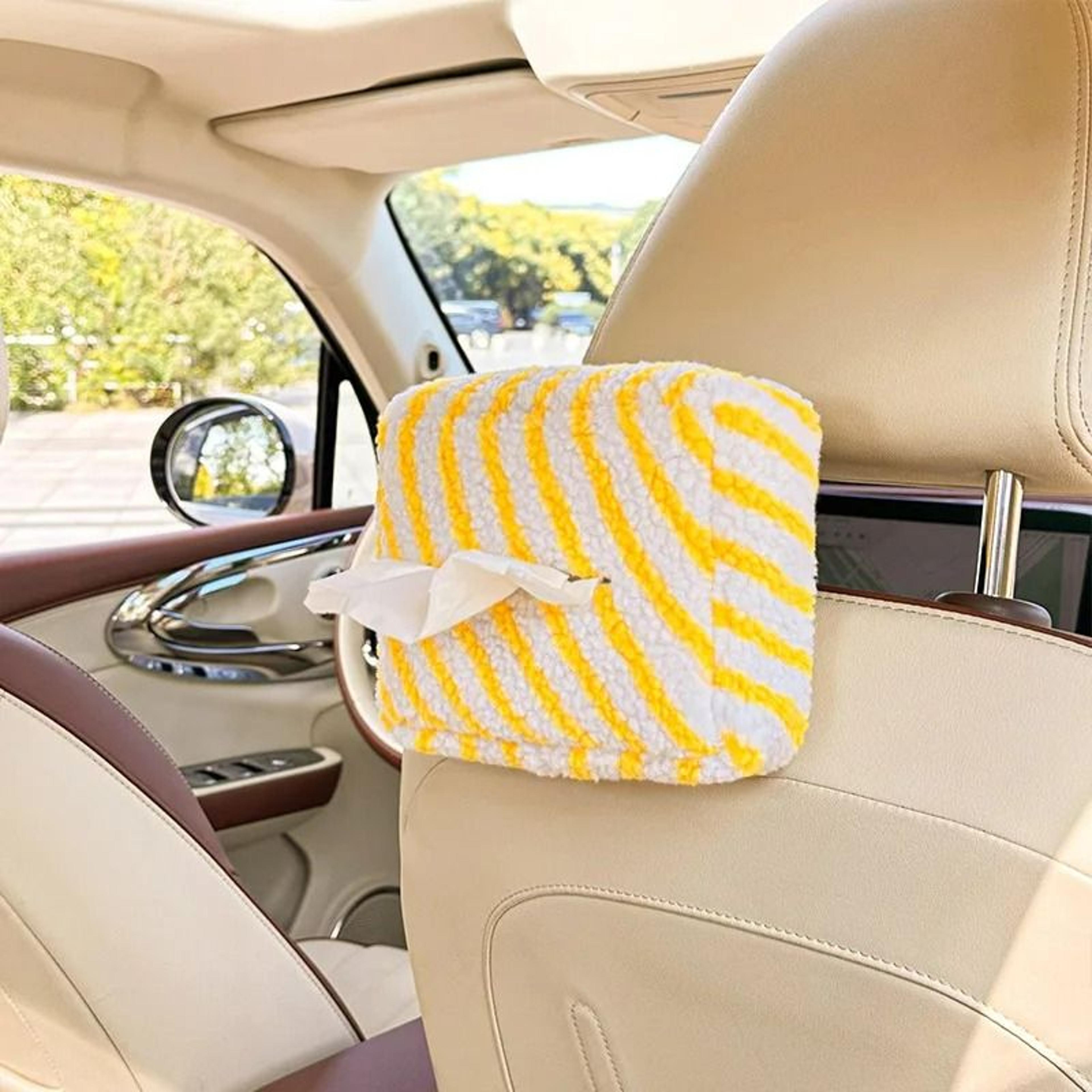 PlushStripe Hanging Car Tissue Holder 4