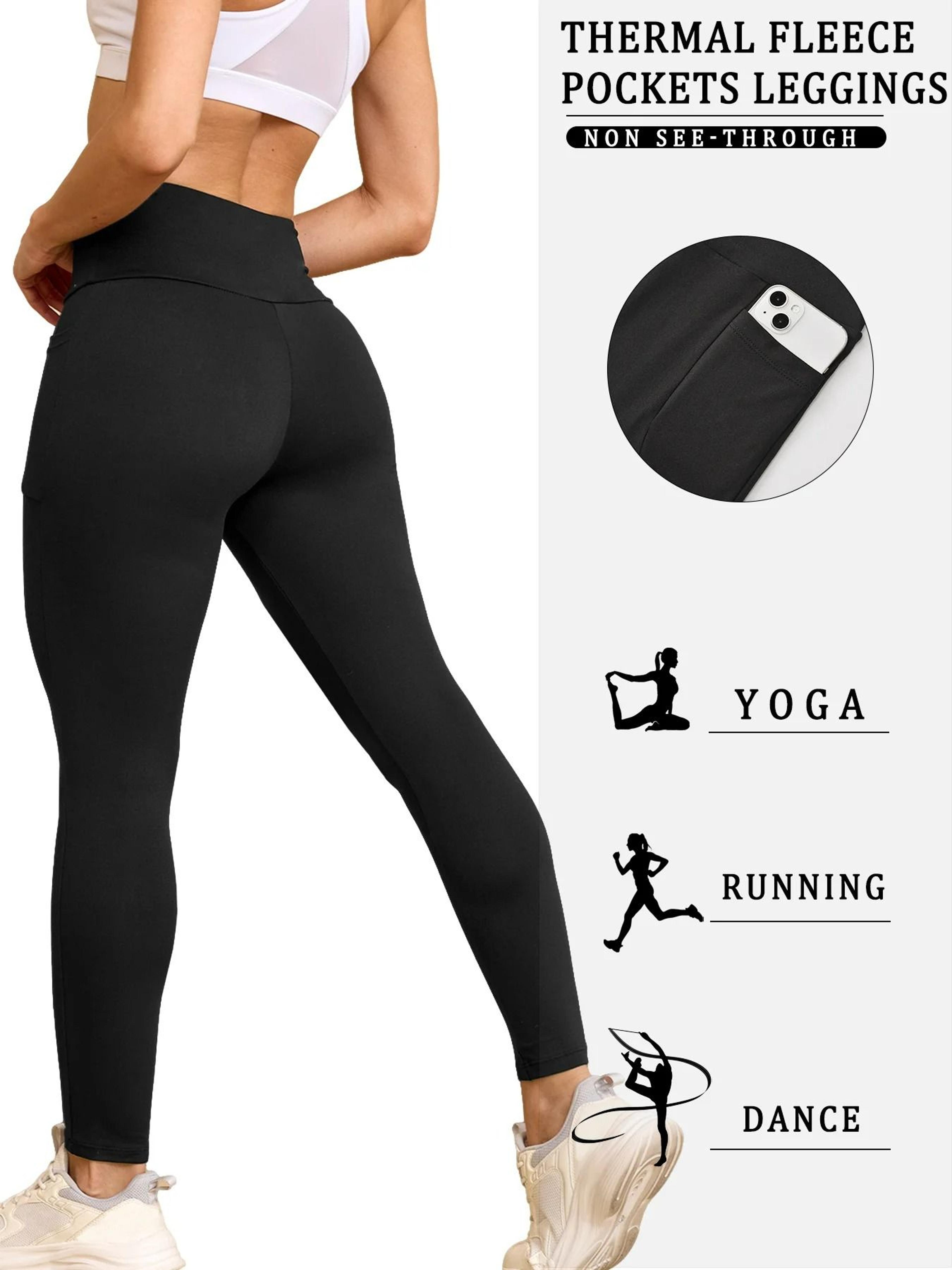 FrostFlex High Waist Fleece Leggings With Pockets 2