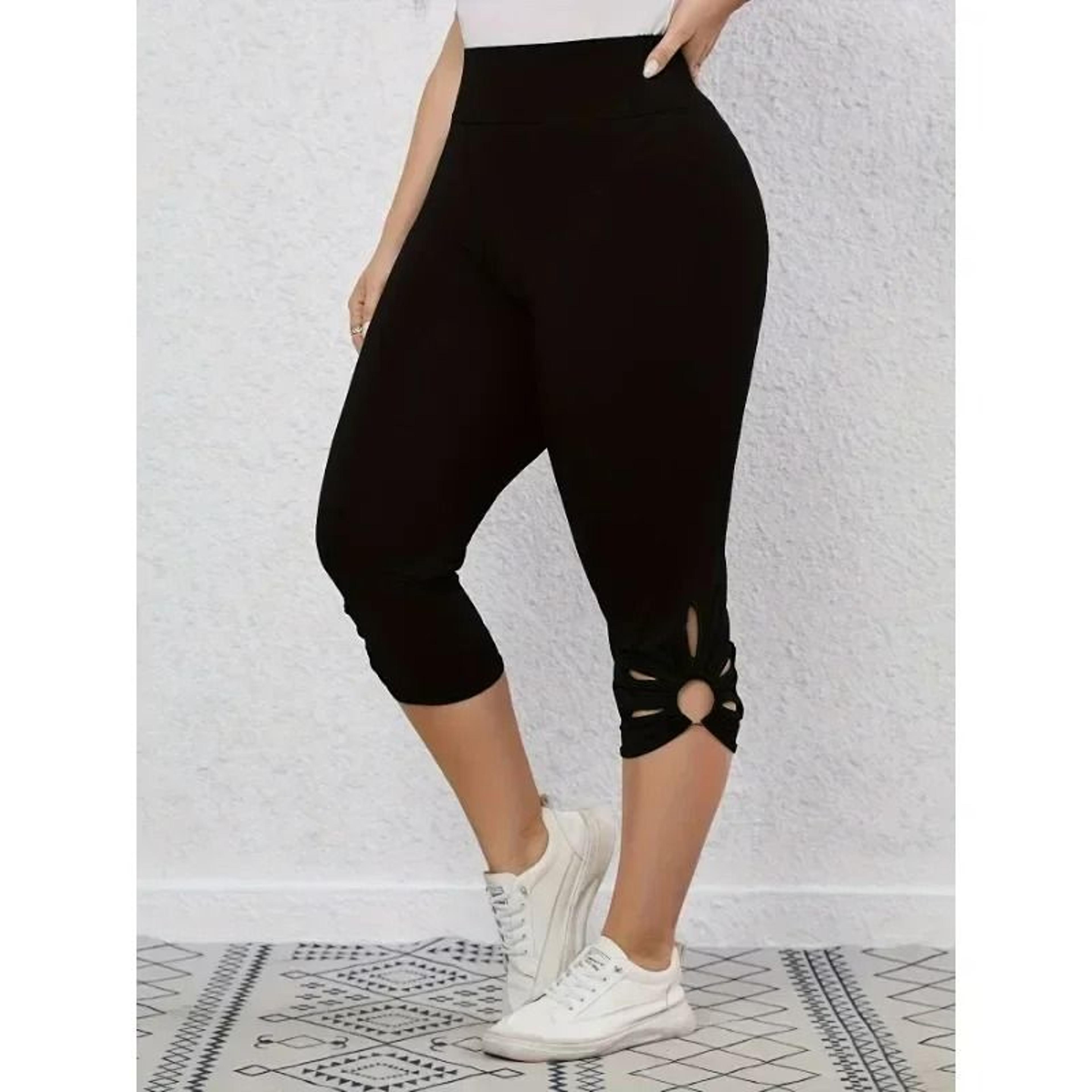 BreezeCurve High Waist Cutout Capri Leggings 7