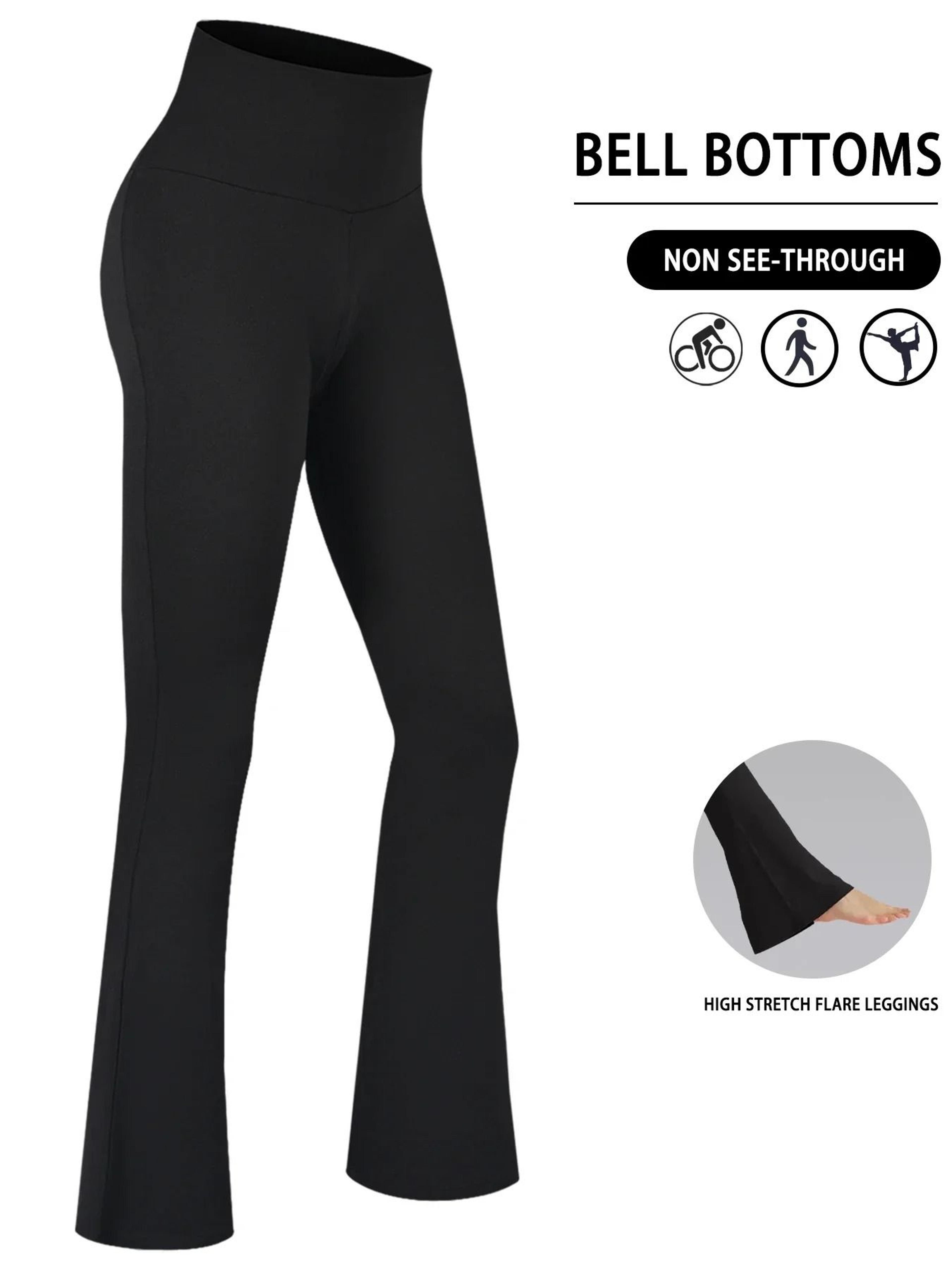 FlareLuxe Plus Size High Waist Bell Bottom Leggings 8