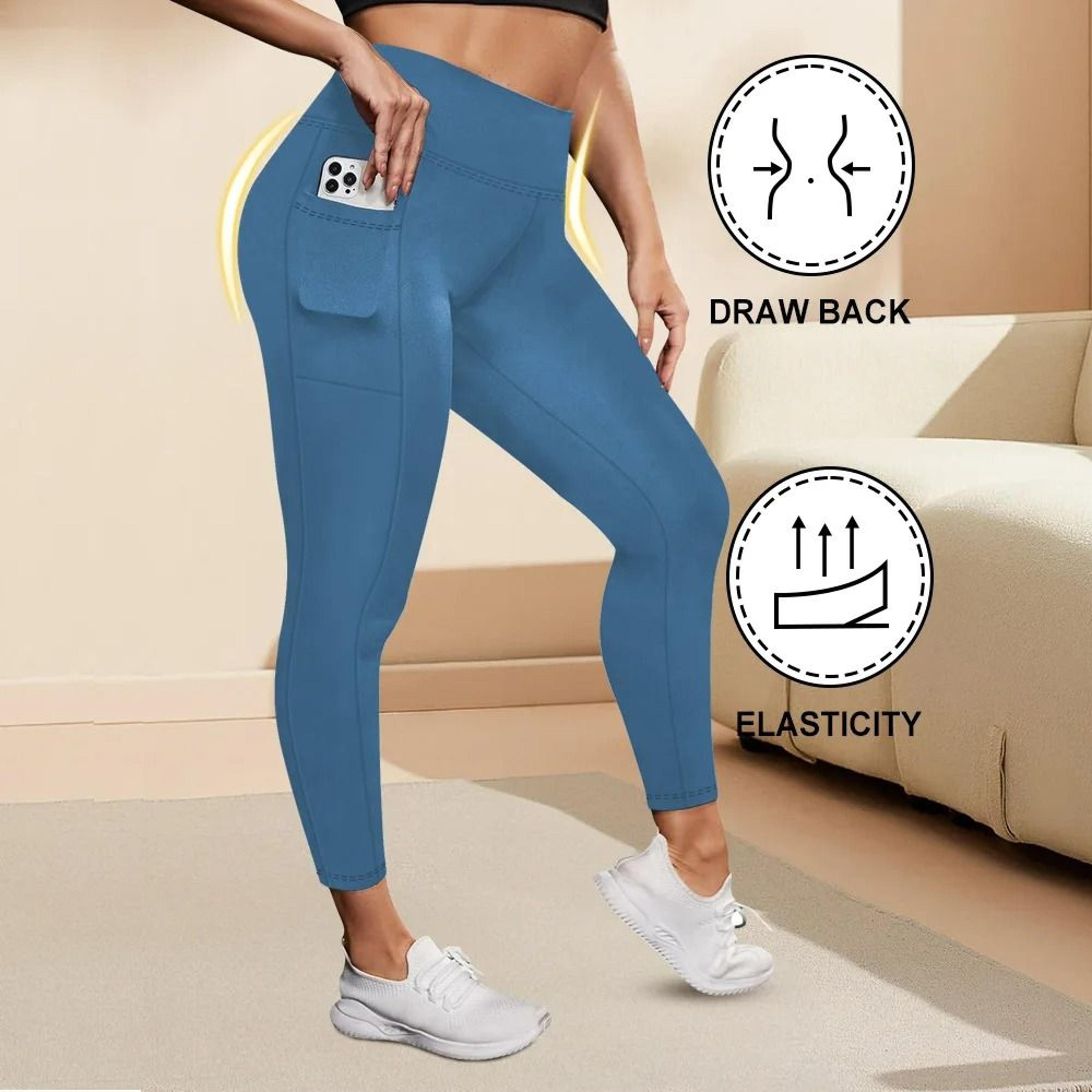 LiftMotion Plus Size High Waist Yoga Leggings With Pockets 10