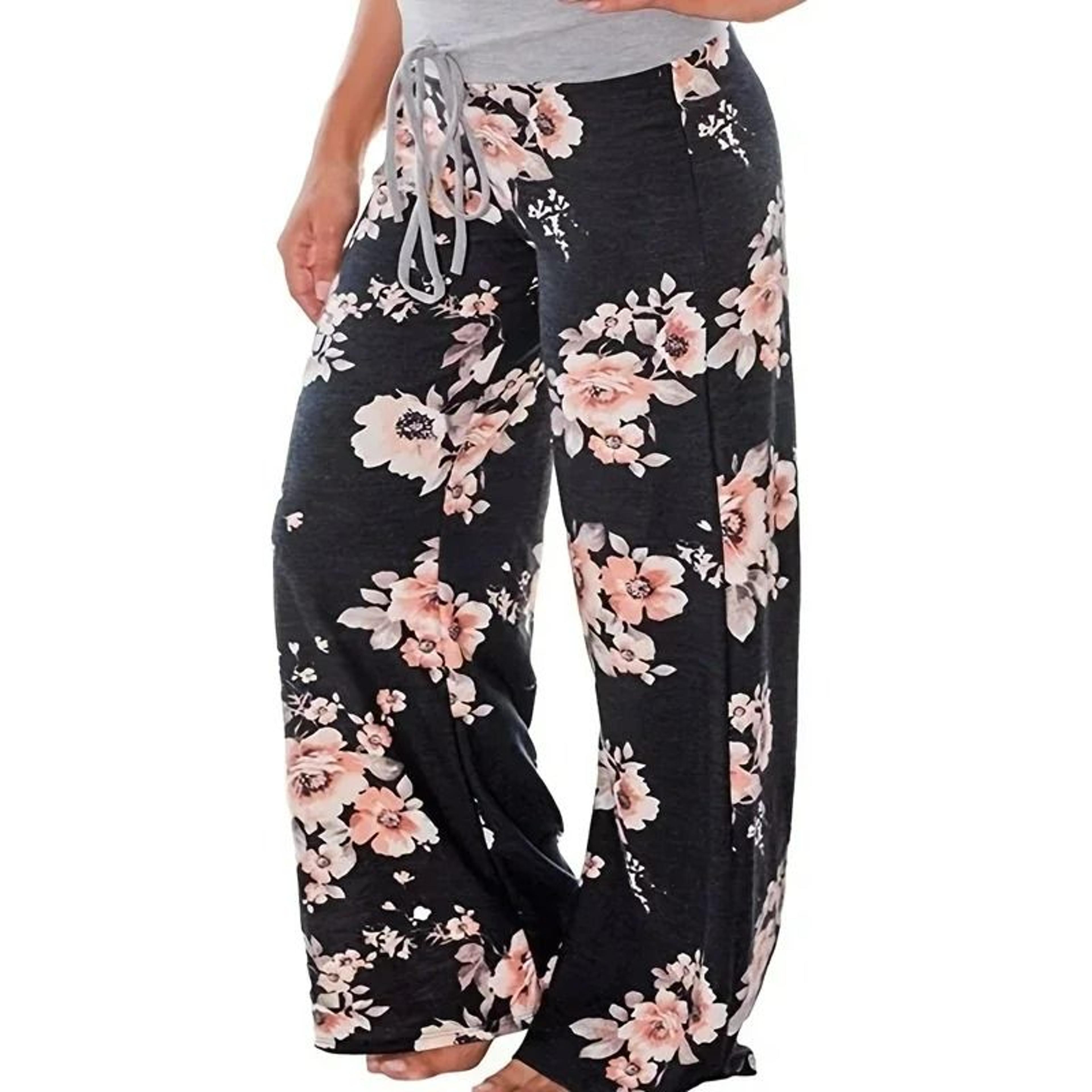 FlowMuse Plus Size Printed Wide Leg Pants 6
