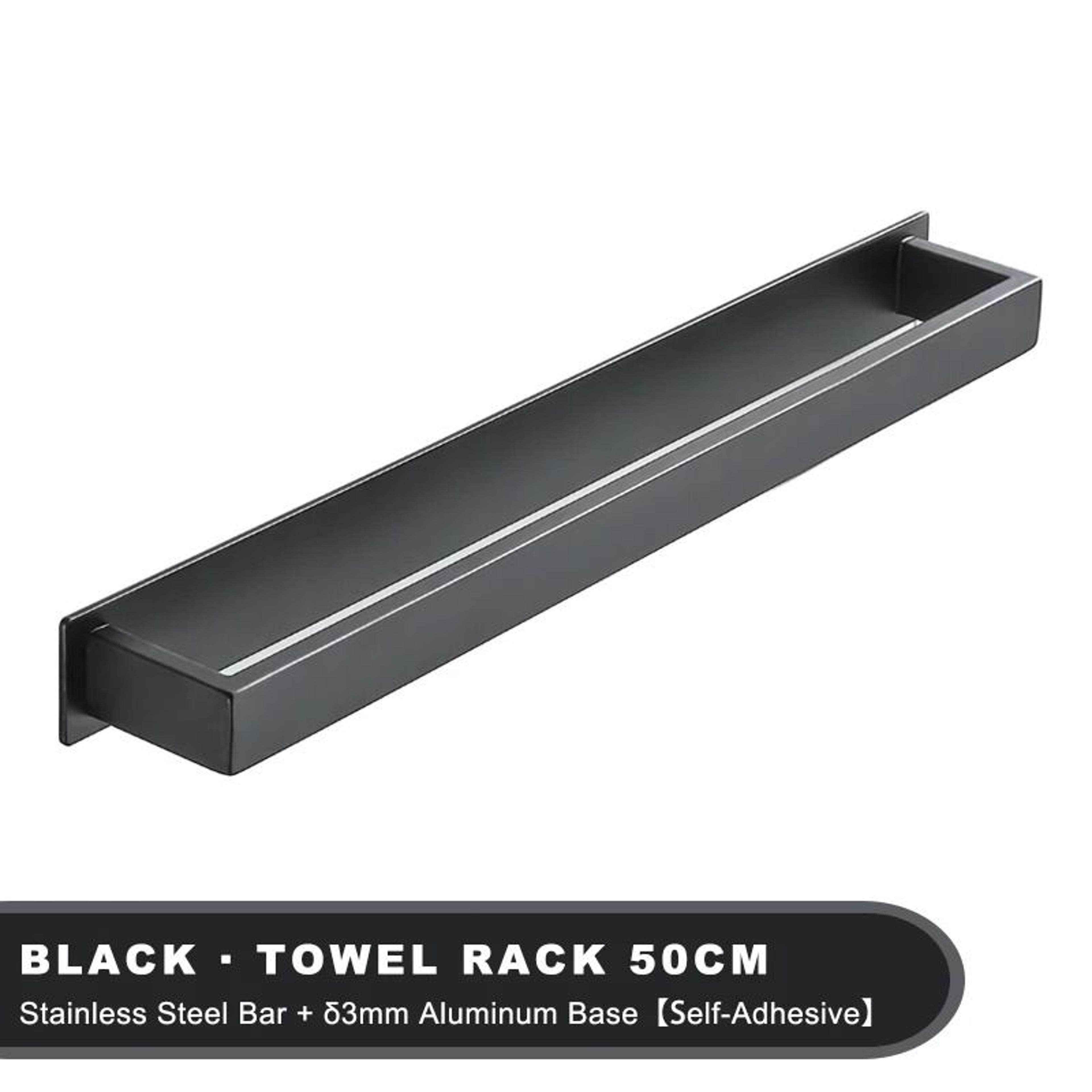 PureMount Stainless Steel Adhesive Towel Bar 9