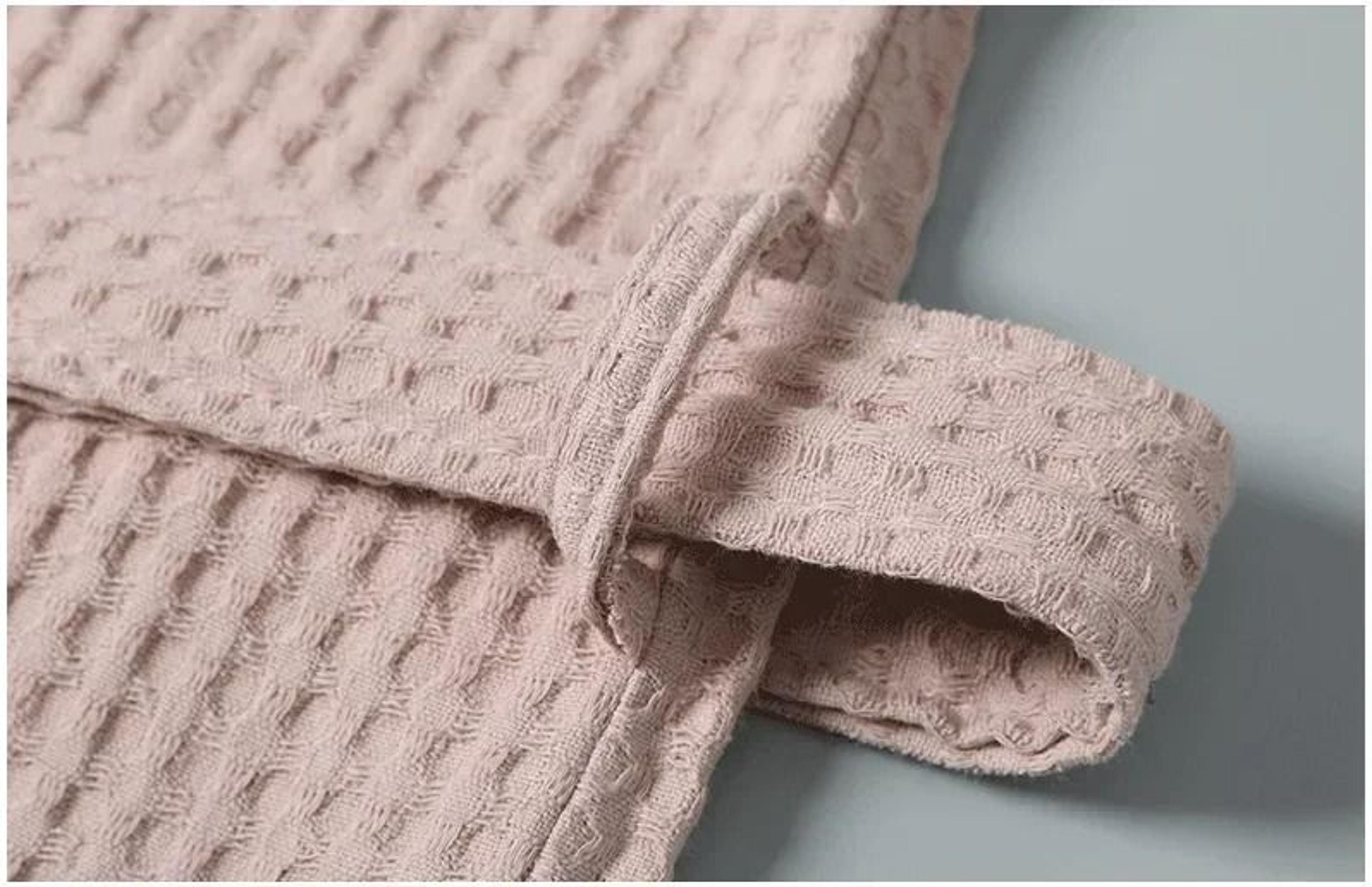 TerryBloom Lightweight Cotton Waffle Bathrobe 5