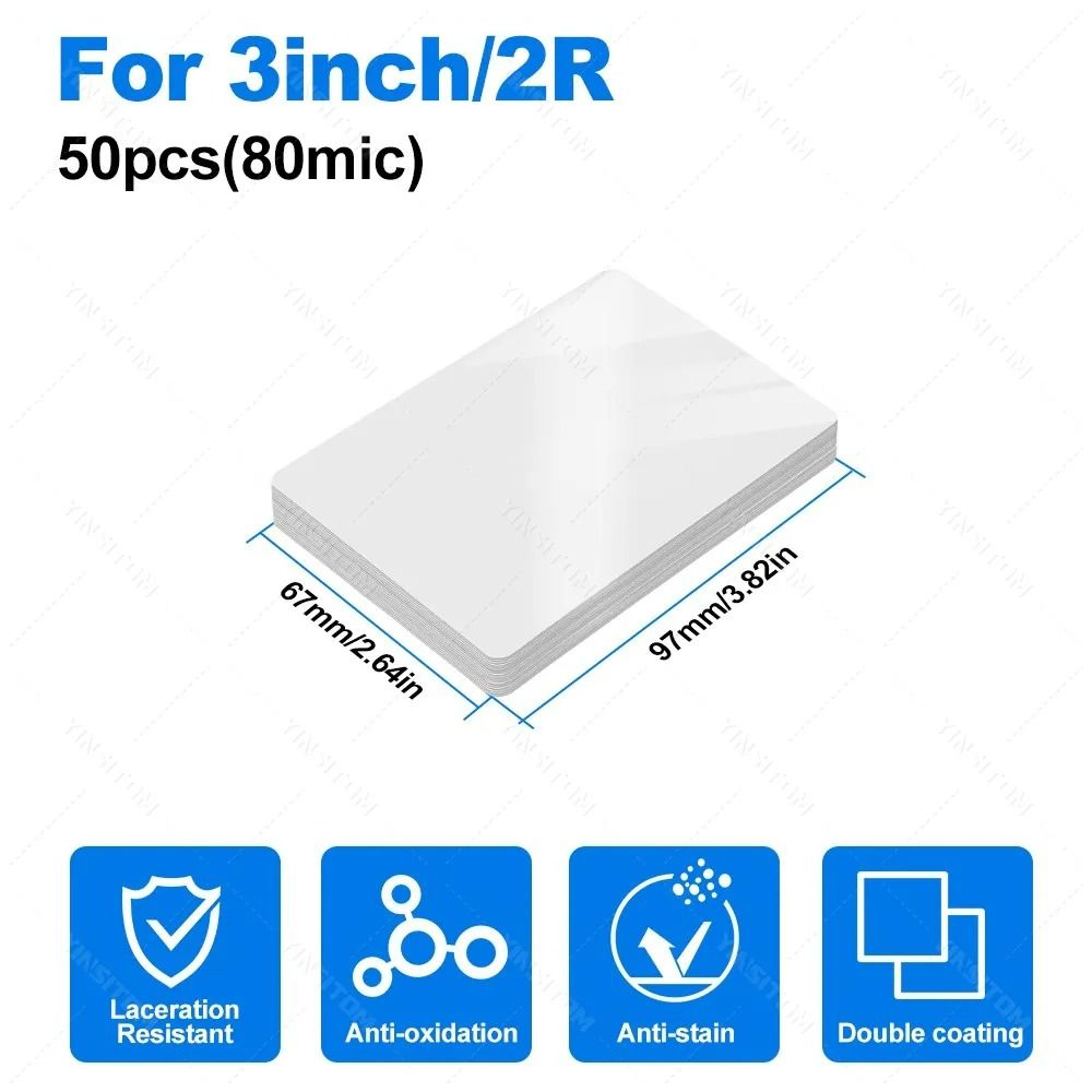 ClearShield Thermal Laminating Film Sheets 50 Pack 10