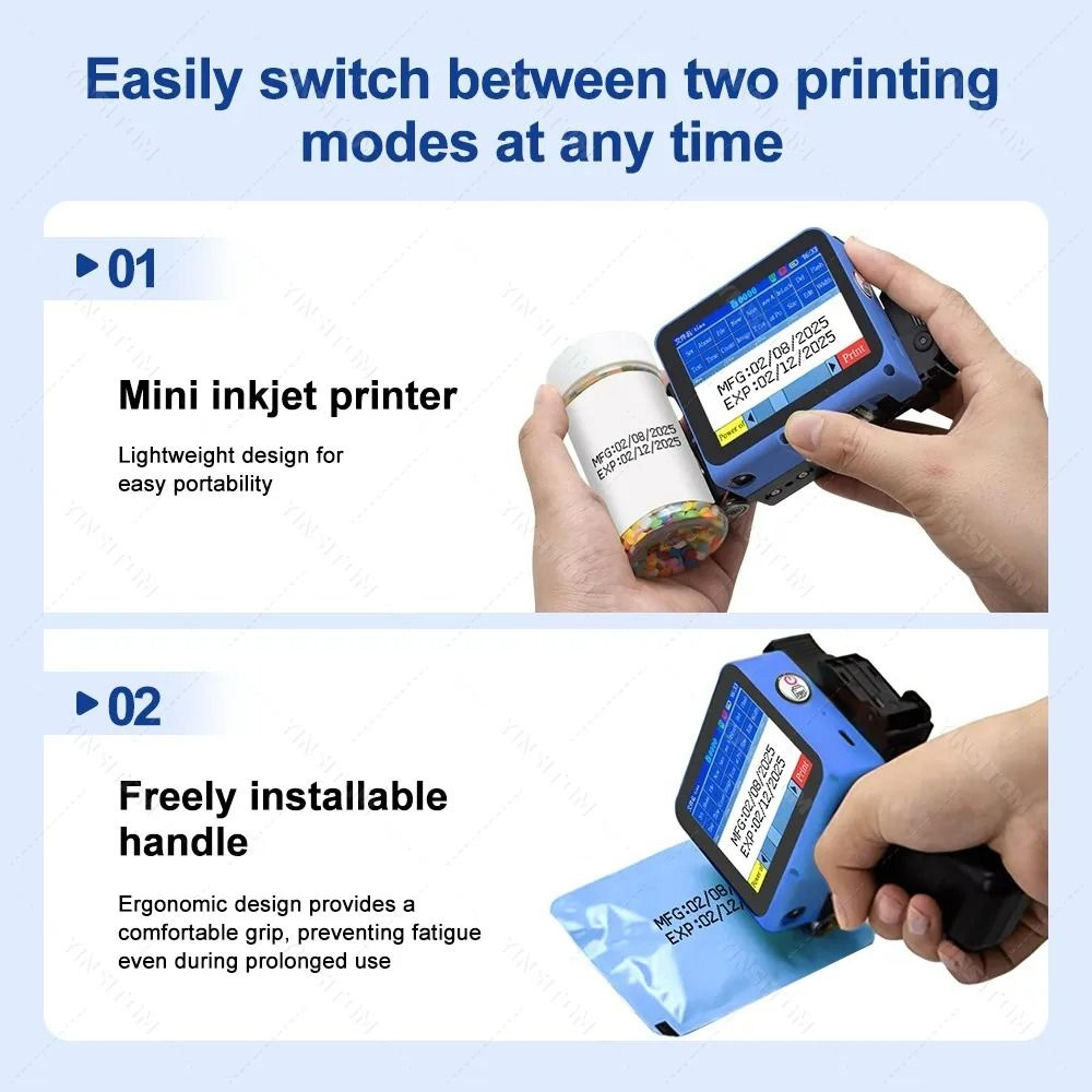 CodeJet Mini Handheld Inkjet Printer 4