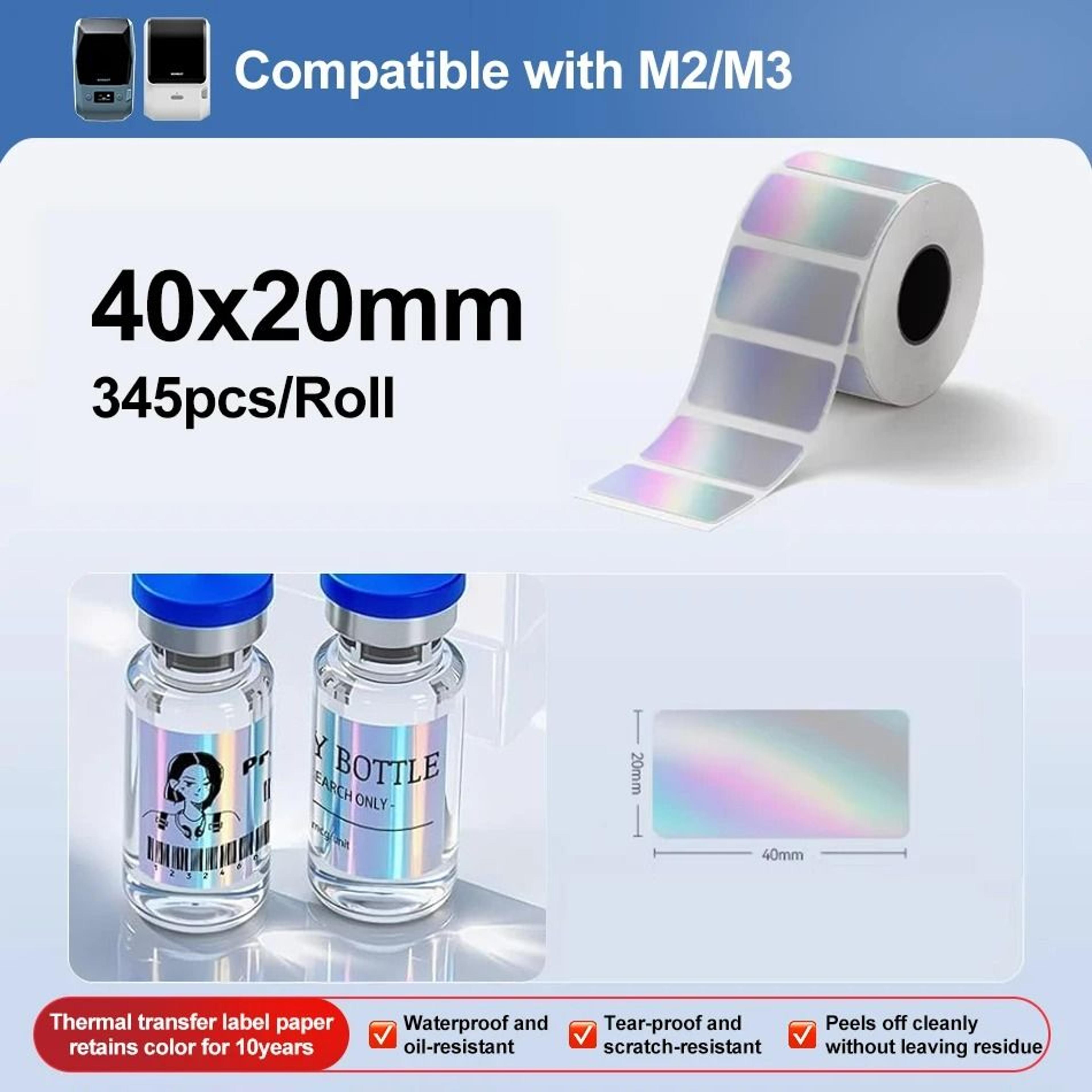 PrintGuard NIIMBOT Thermal Transfer Label Rolls 8