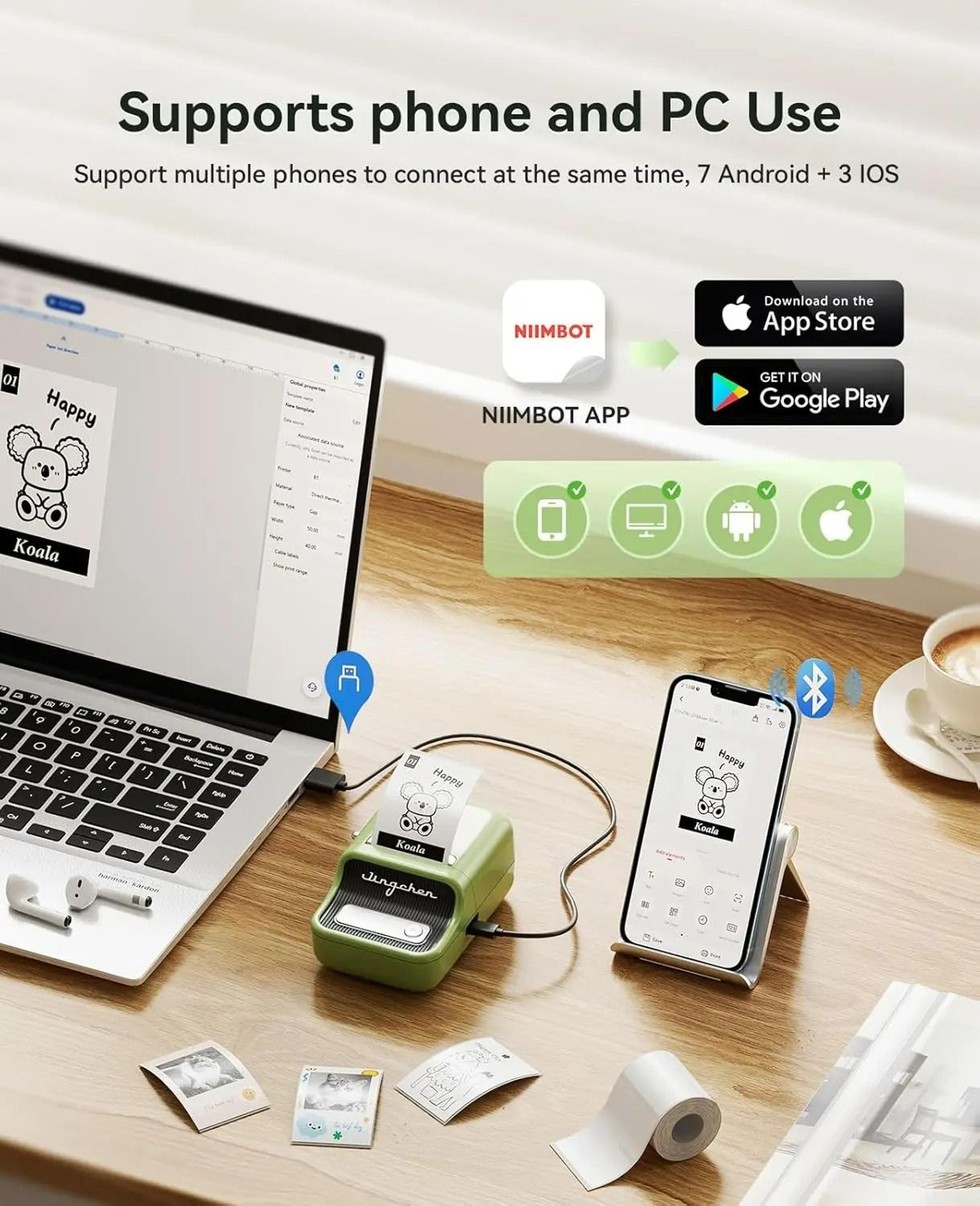 LabelCraft NIIMBOT Bluetooth Thermal Printer 4