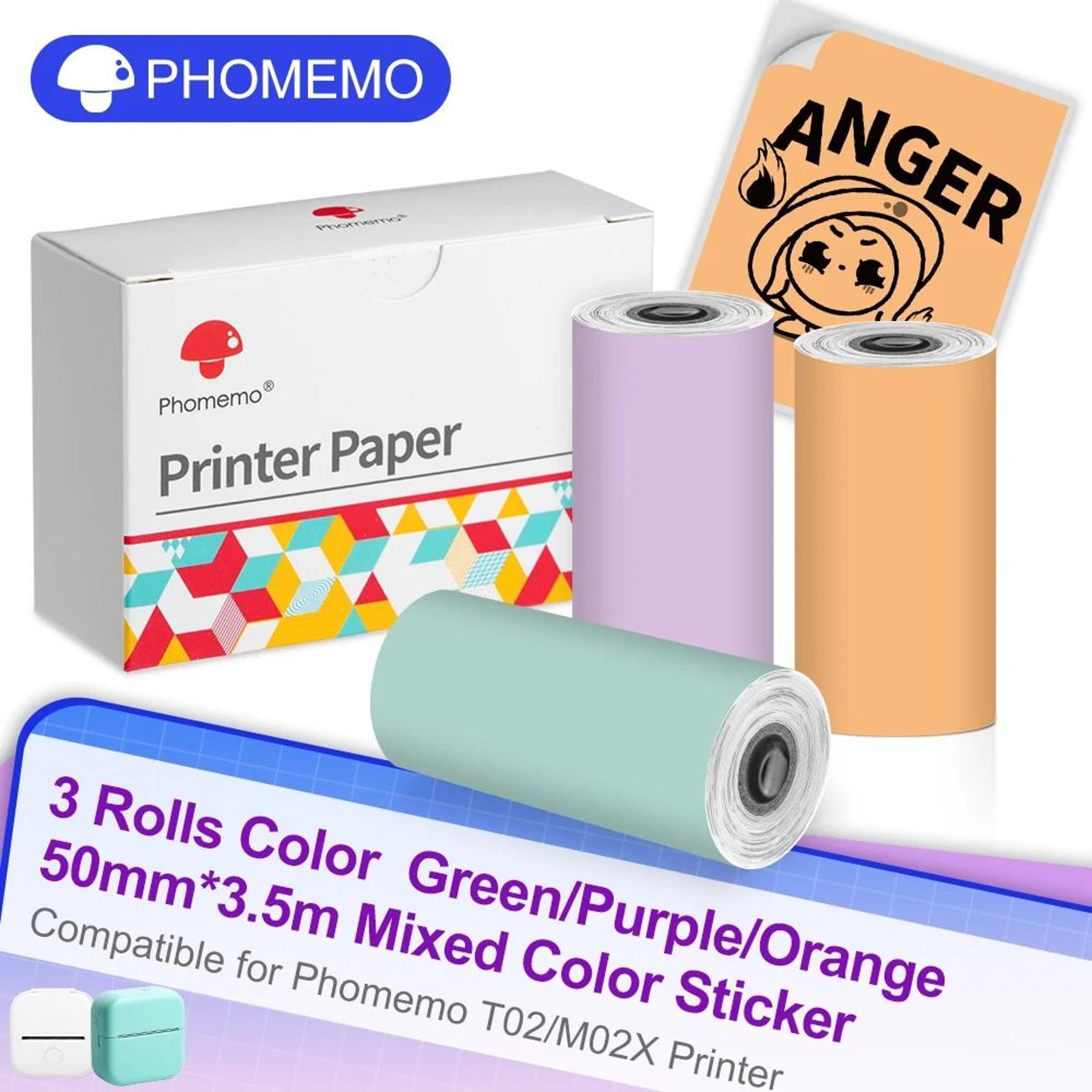 Phomemo Mini Adhesive Thermal Sticker Paper 3 Rolls 12
