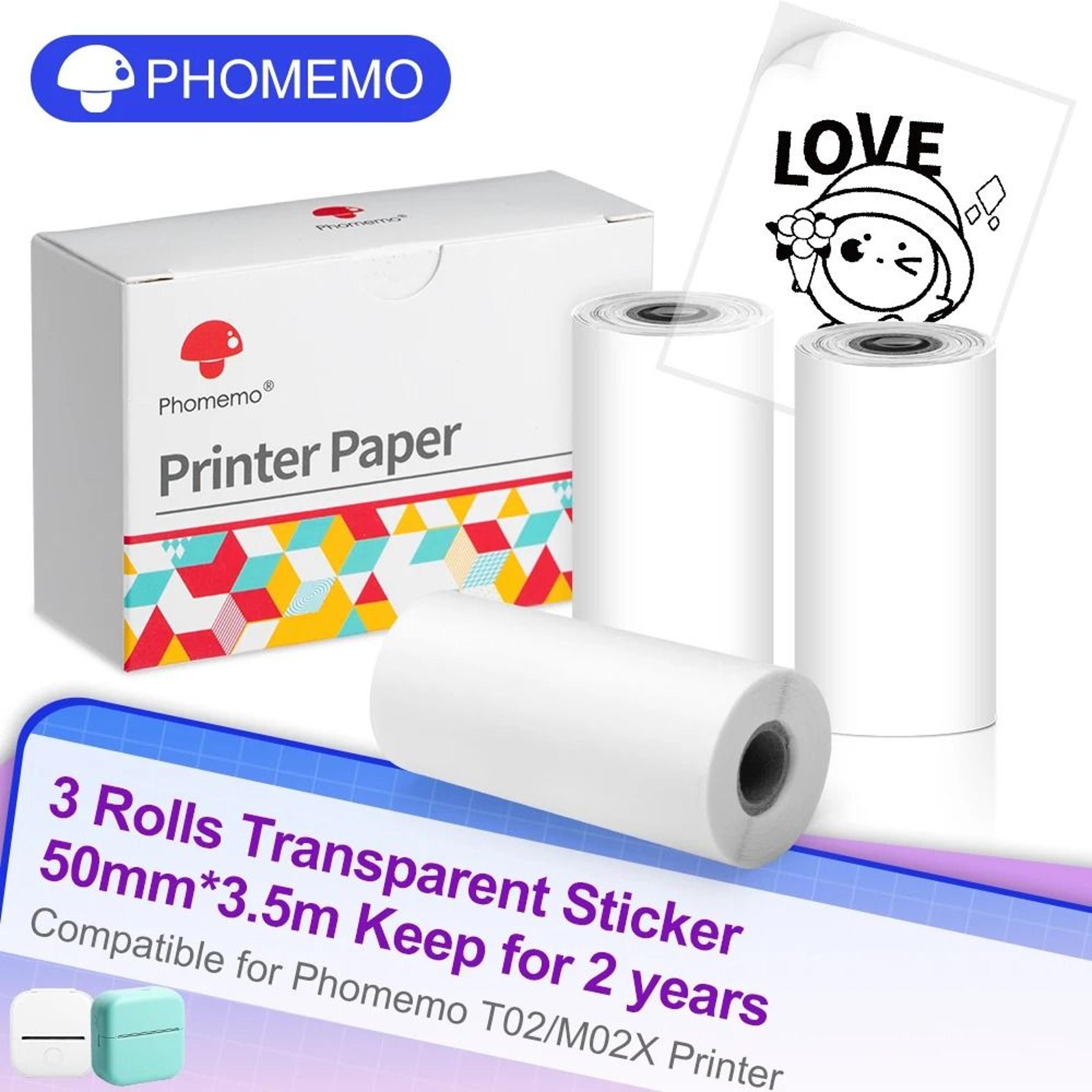 Phomemo Mini Adhesive Thermal Sticker Paper 3 Rolls 9