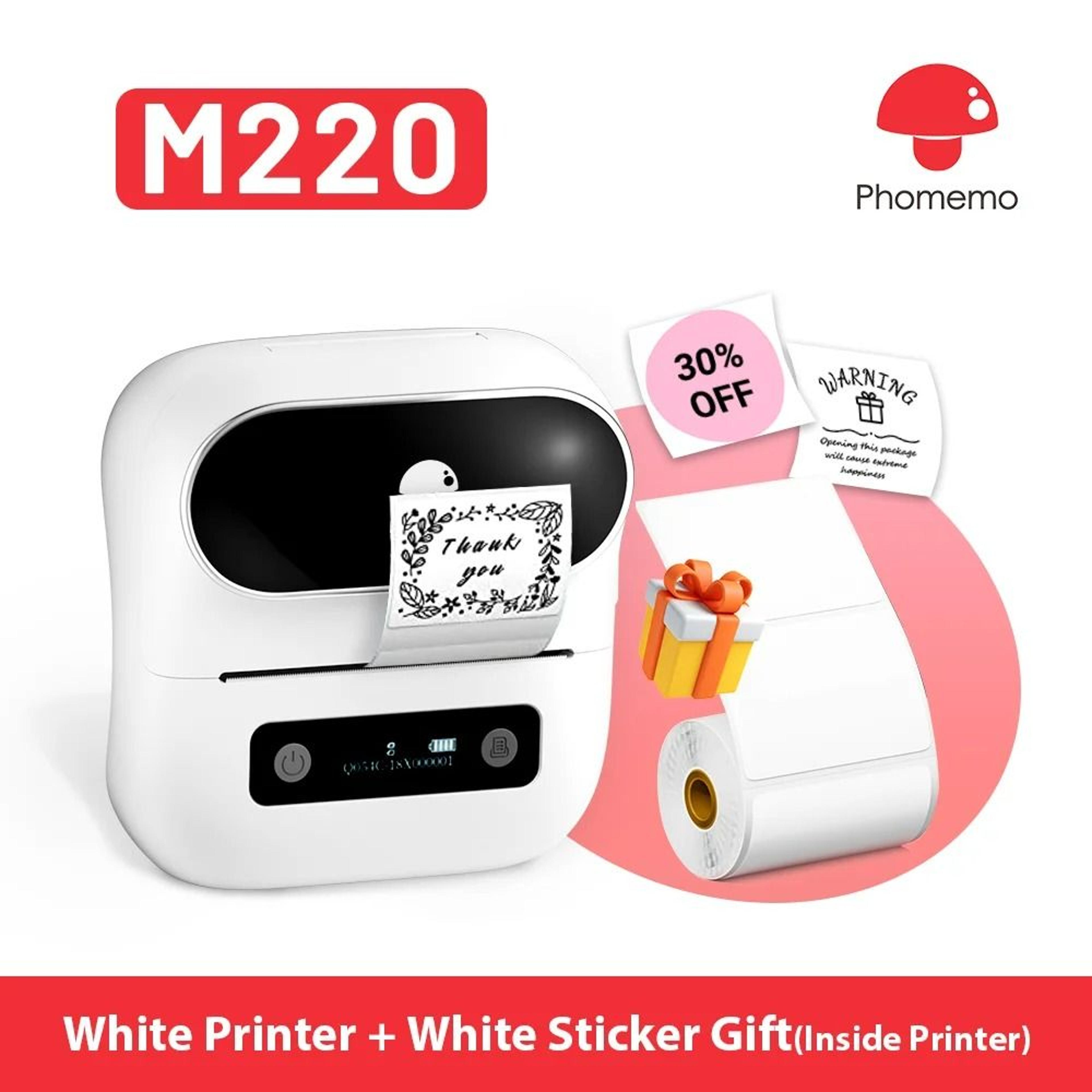 TagPro Phomemo M220 Bluetooth Thermal Label Printer 0
