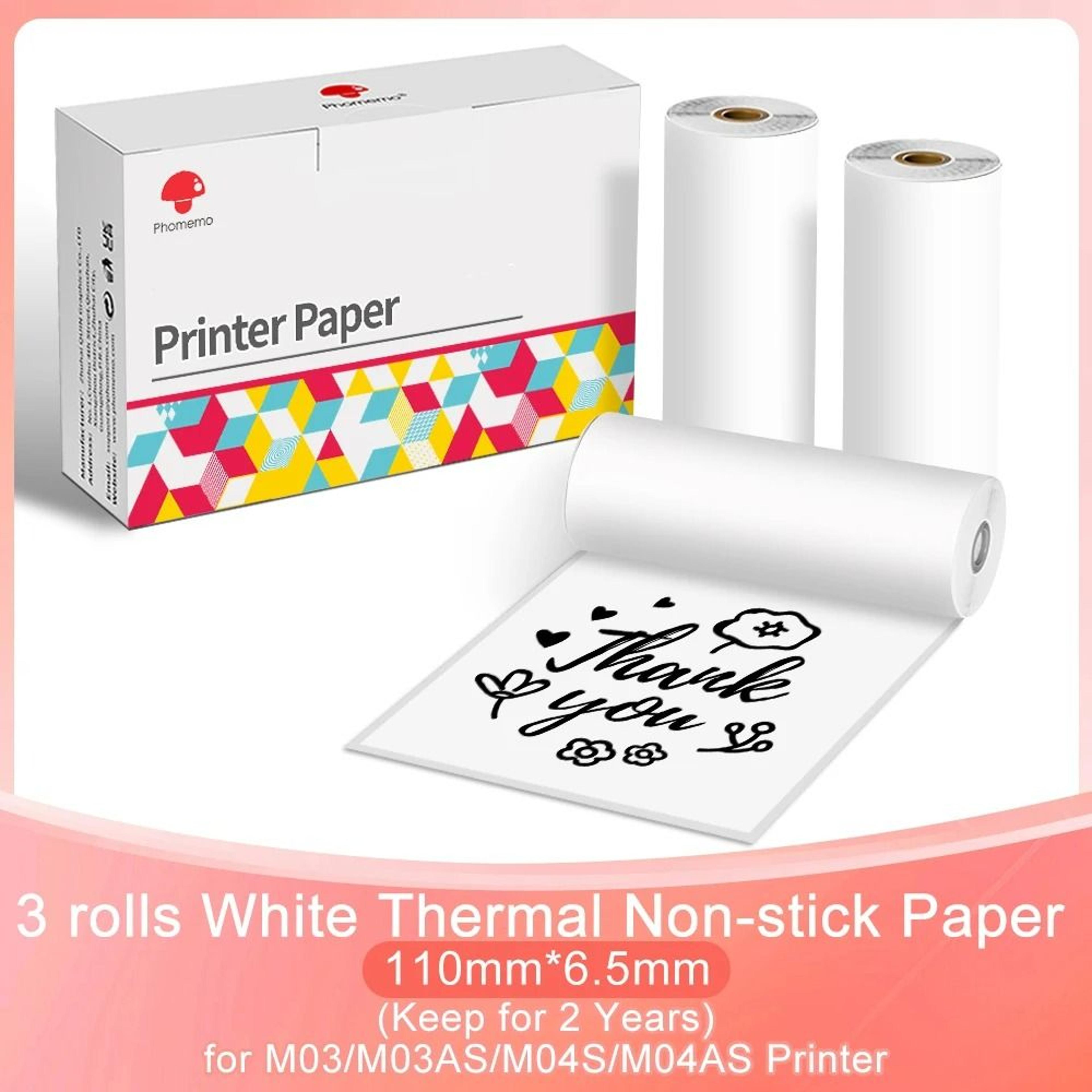 ClearPrint Phomemo Transparent Thermal Sticker Paper 3 Rolls 8