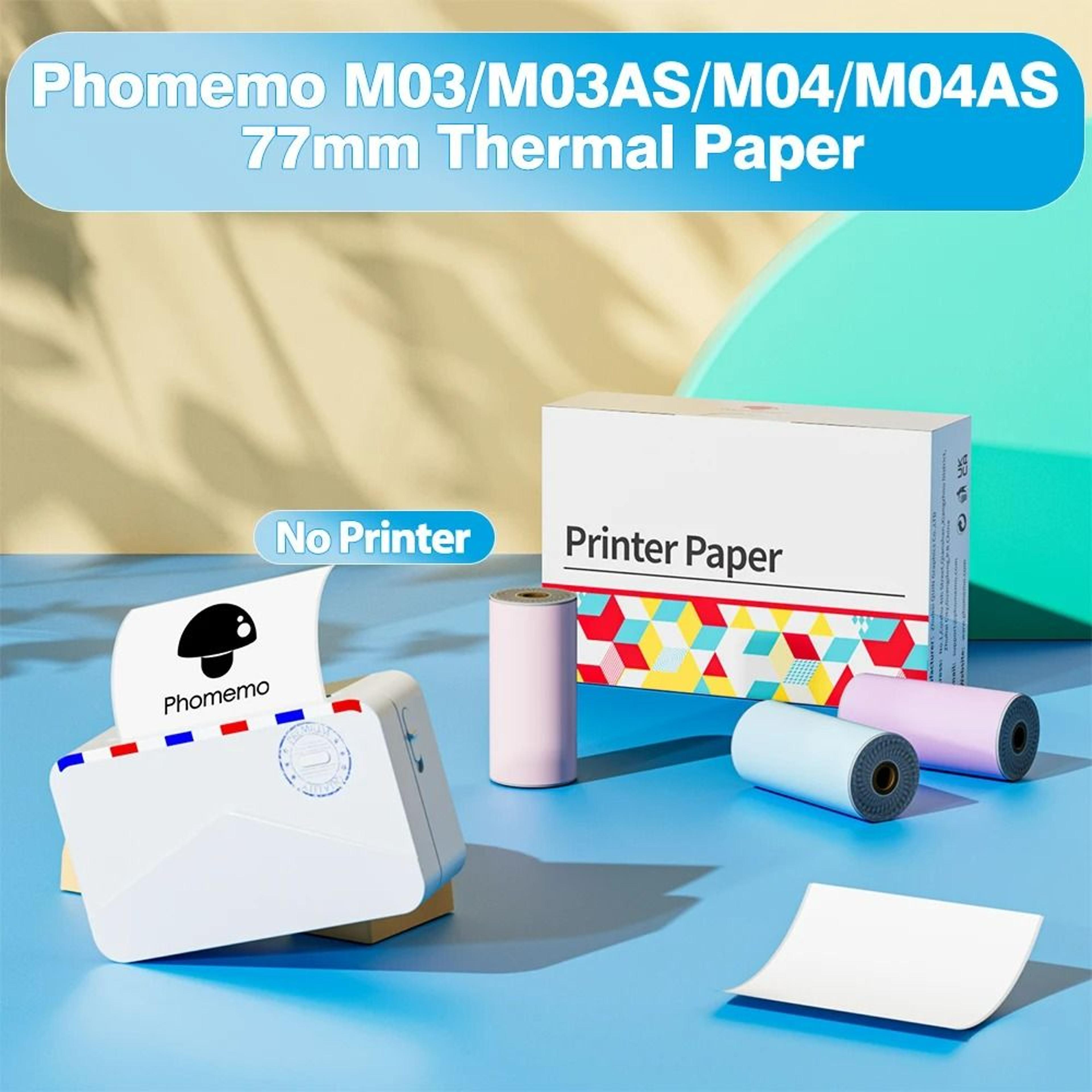 clearprint phomemo transparent thermal sticker paper 3 rolls