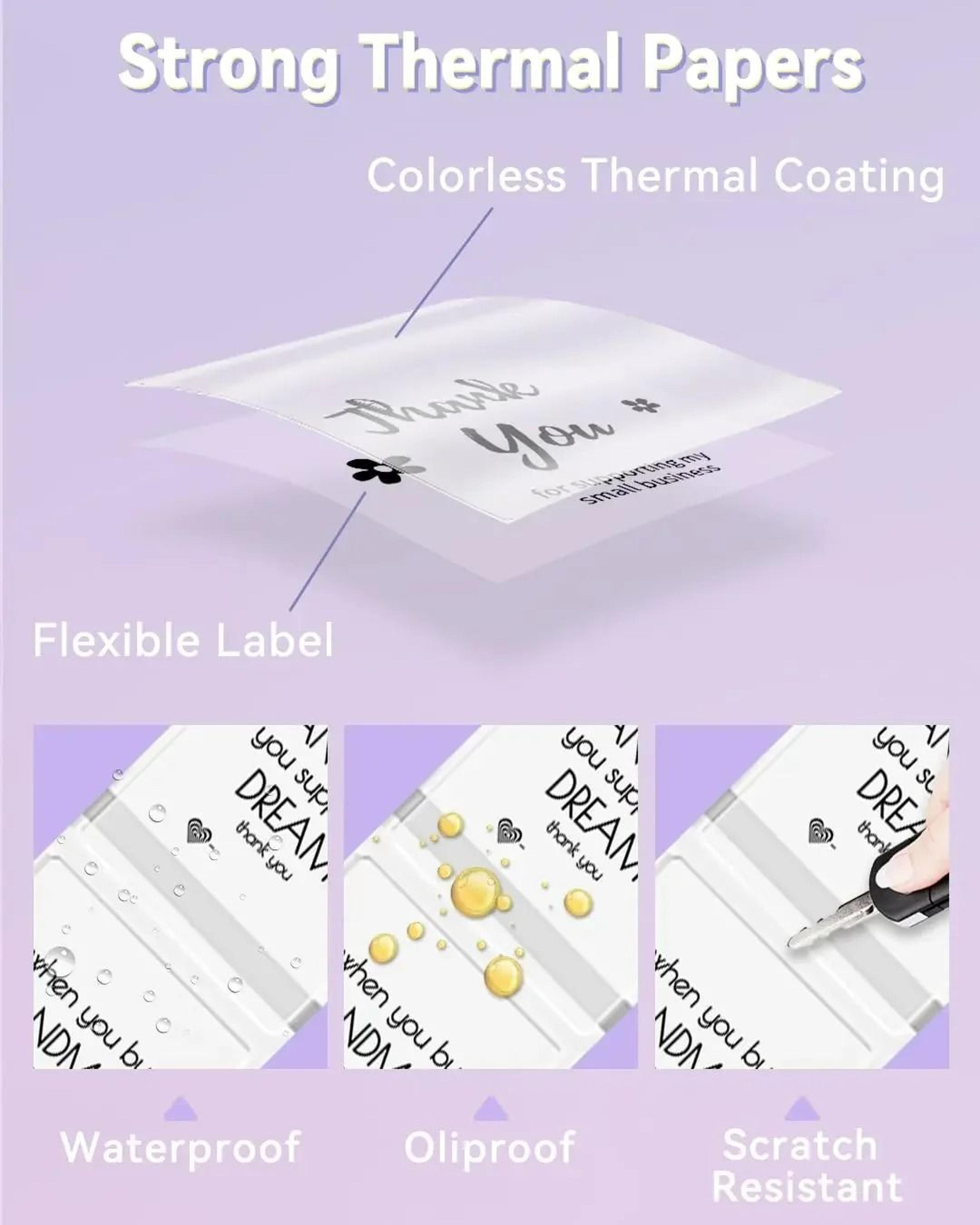 ClarityMark Phomemo Transparent Barcode Label Stickers 3 Rolls 2