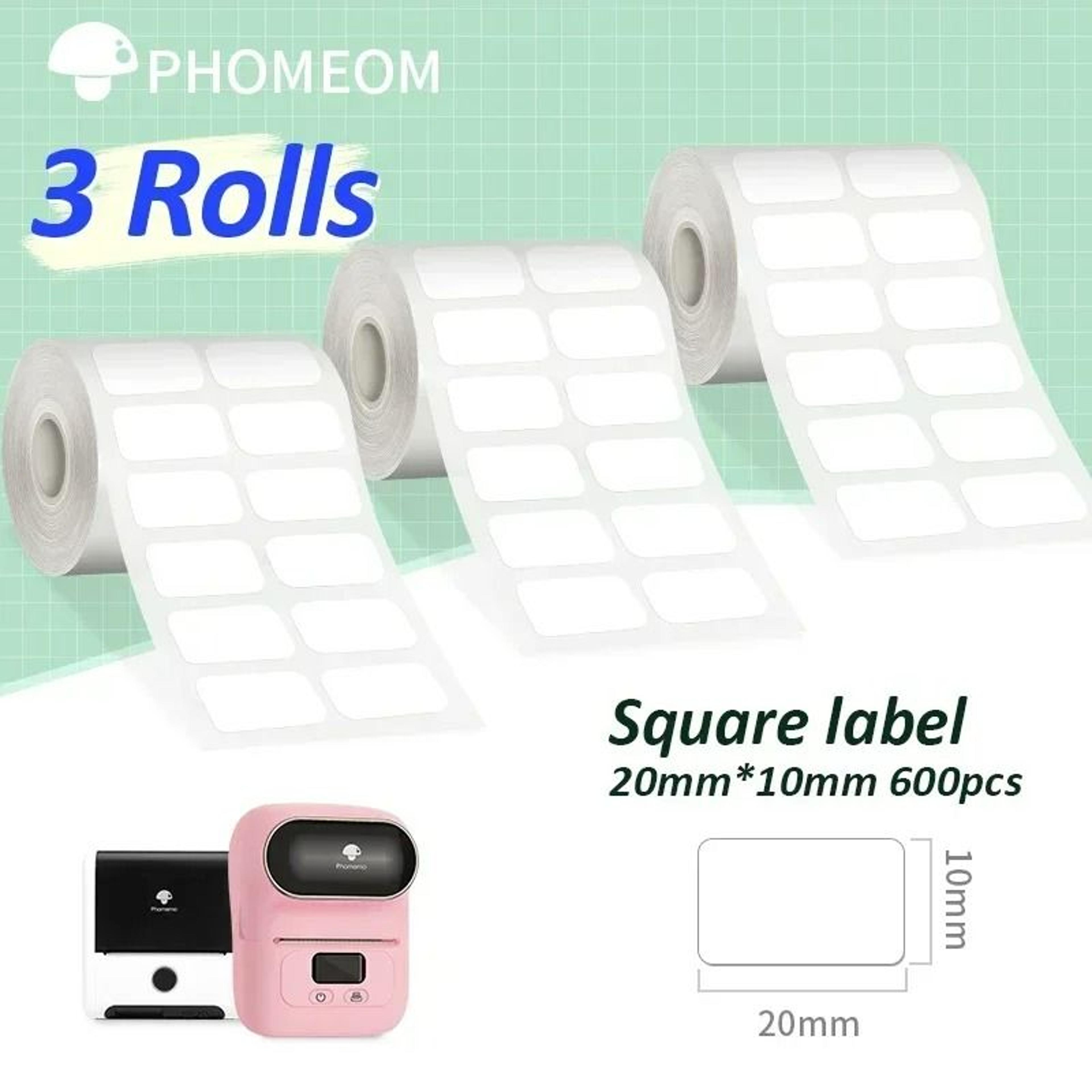 ClarityMark Phomemo Transparent Barcode Label Stickers 3 Rolls 9