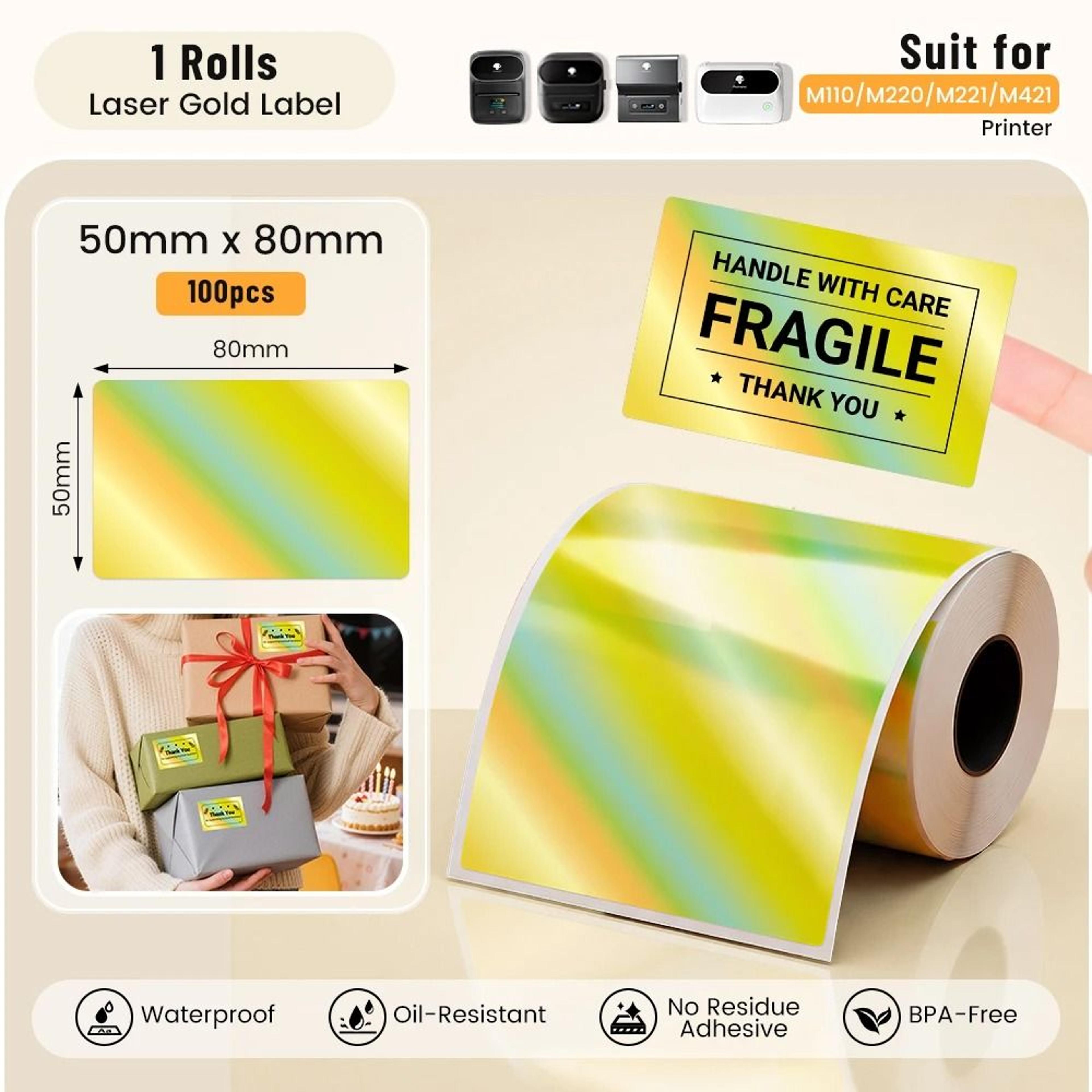 Phomemo M110 LuxeGold Adhesive Label Stickers 13