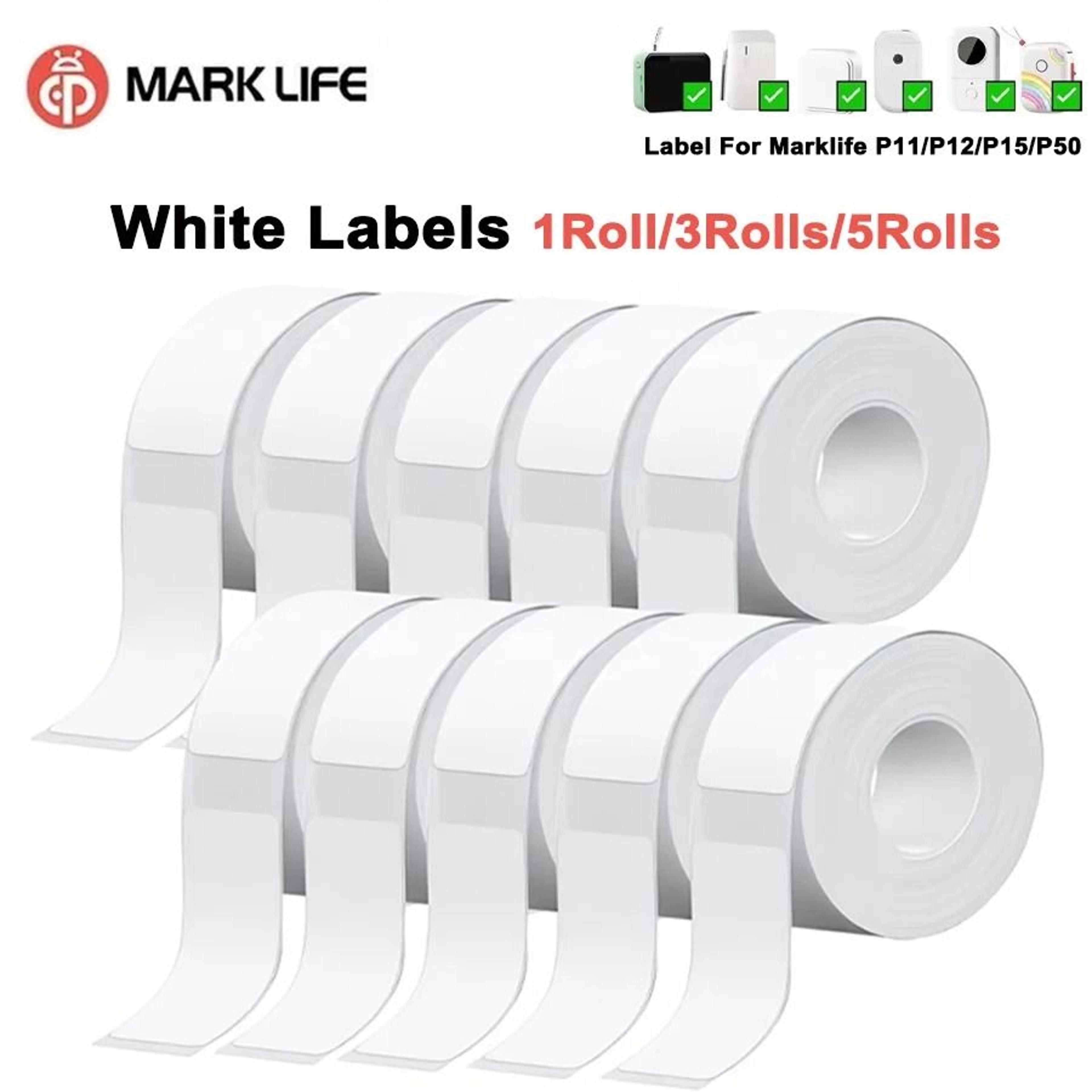 Marklife P15 FlexiWhite Thermal Label Sticker Rolls 1
