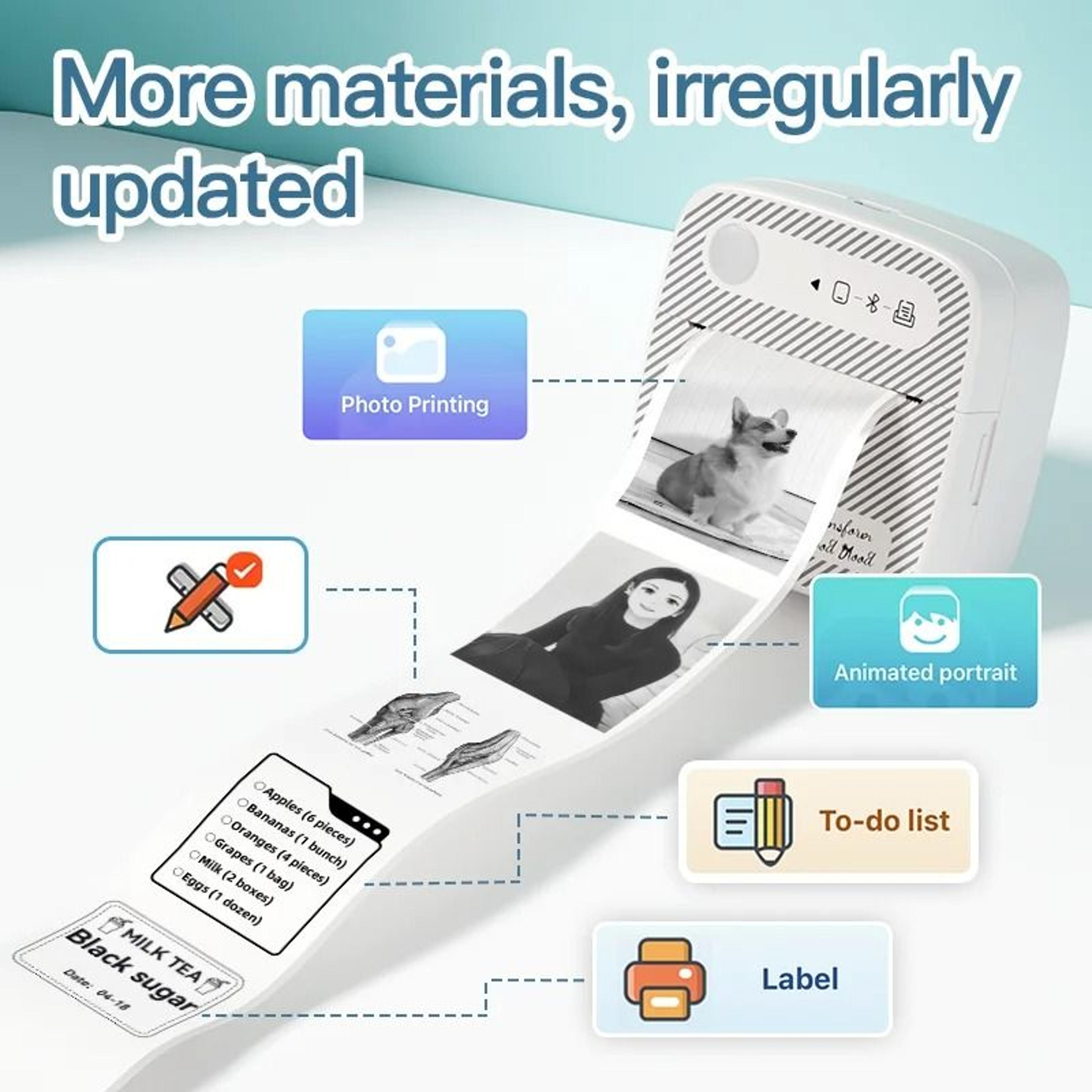 Dolewa B3 SmartTag Bluetooth Mini Label Printer 5