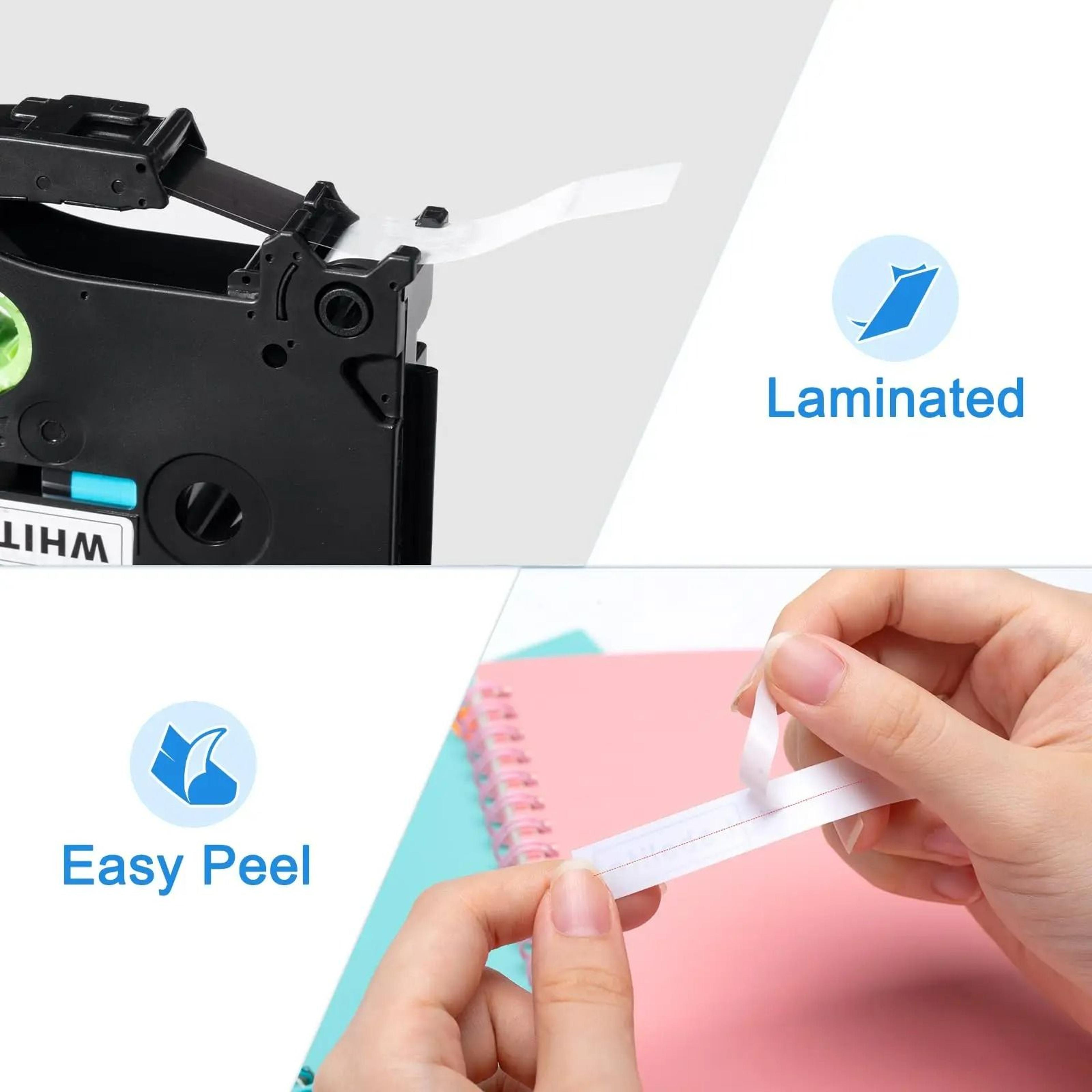 LabelPro Laminated Tape For Brother Ptouch Printers 3