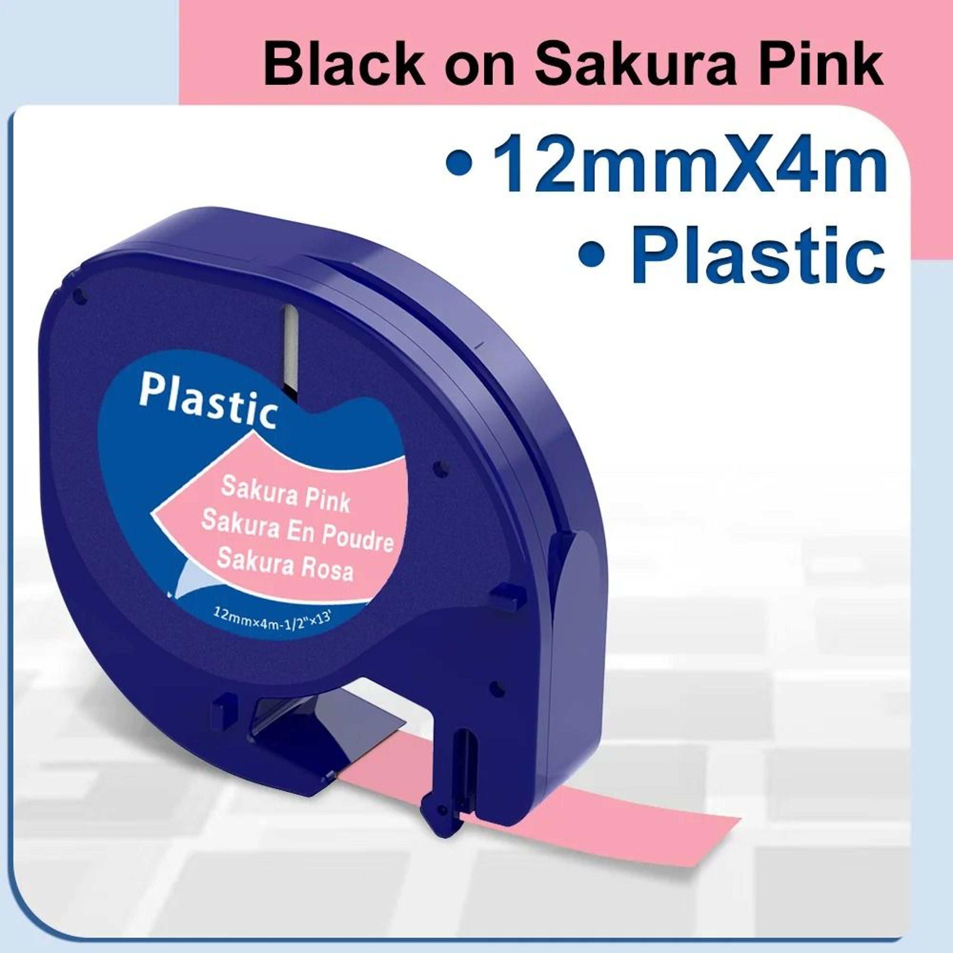 LabelMate Plastic Tape For Dymo LetraTag Printers 12