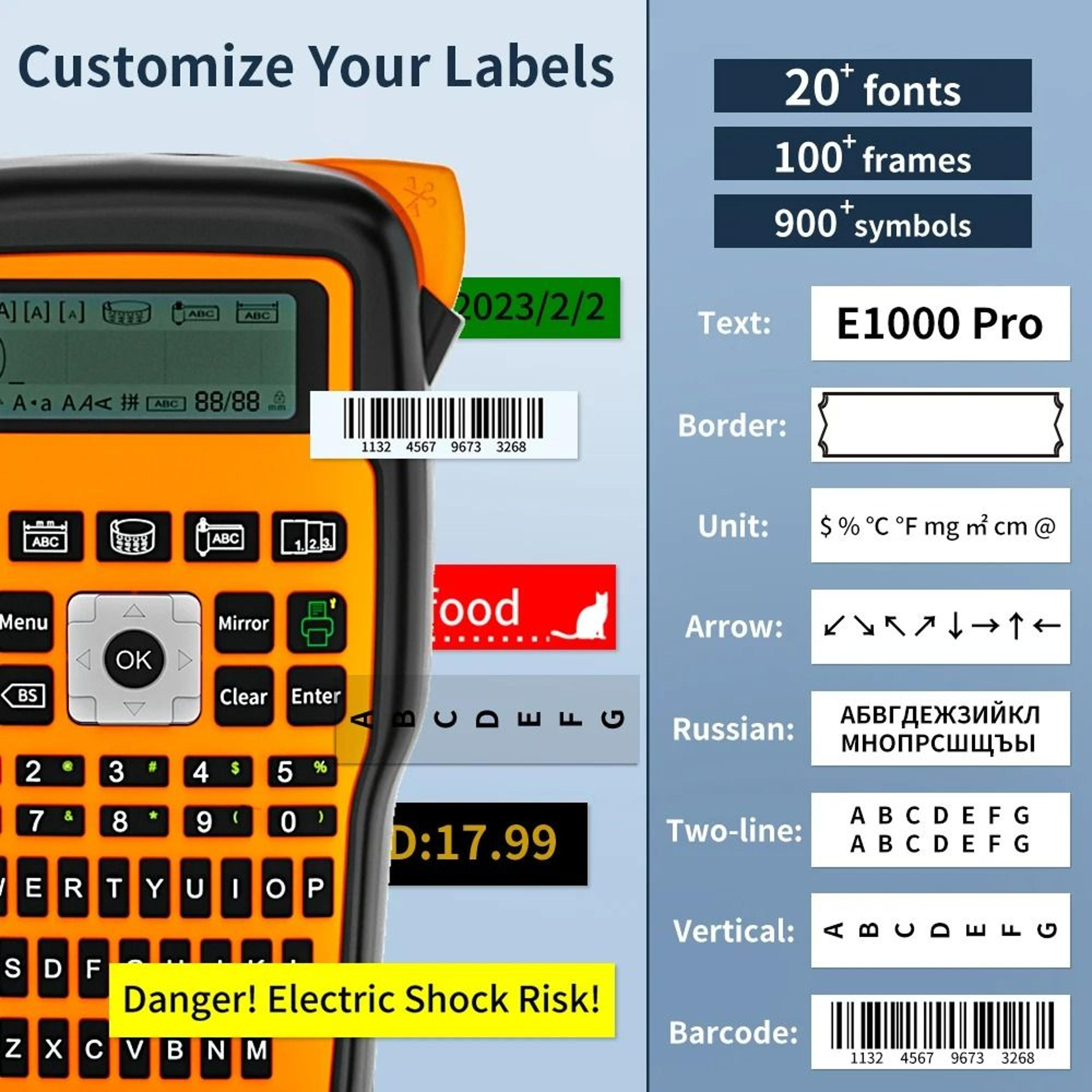 LabelSwift E1000 Pro Portable Label Maker Printer 2