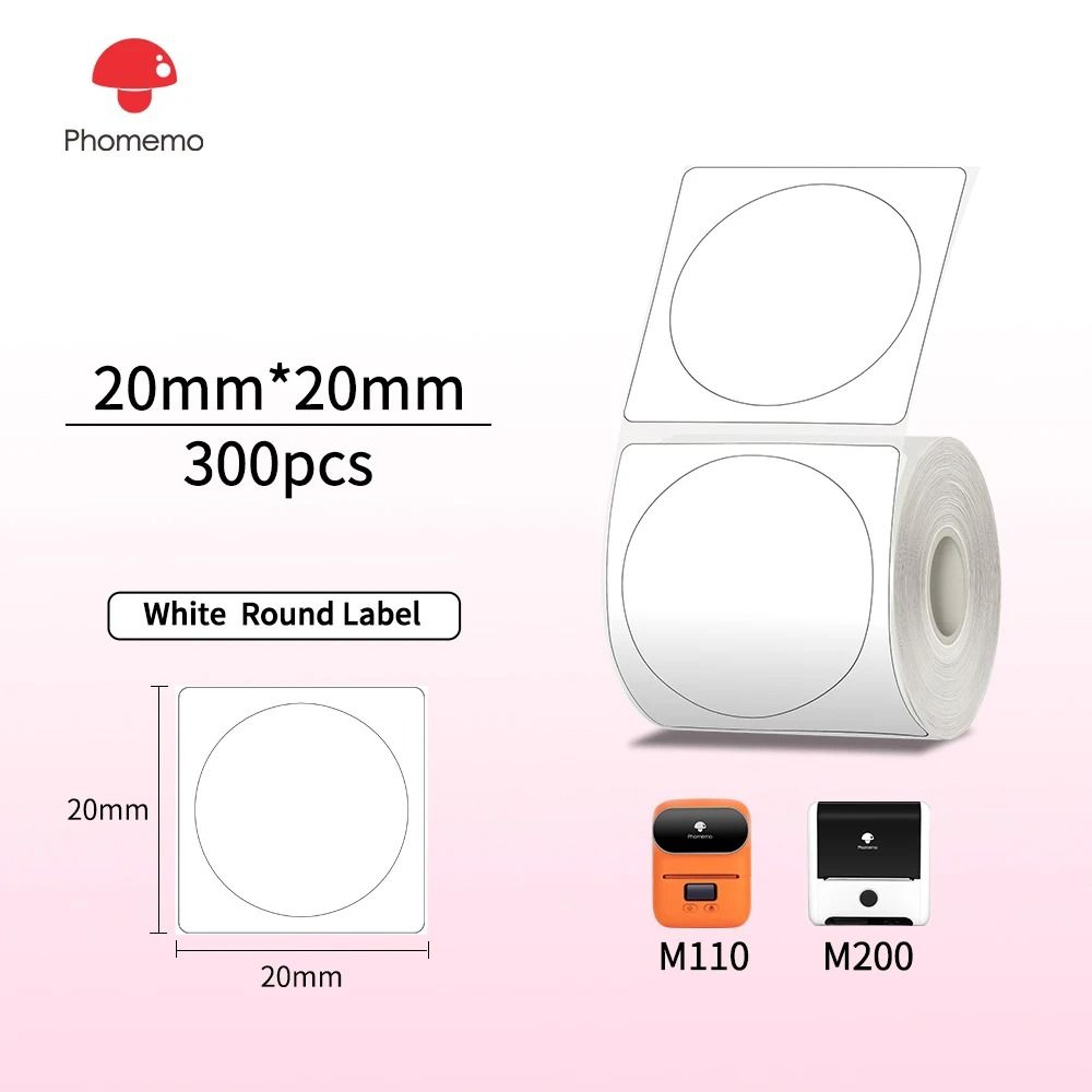 Phomemo Clear Round Thermal Sticker Labels 7