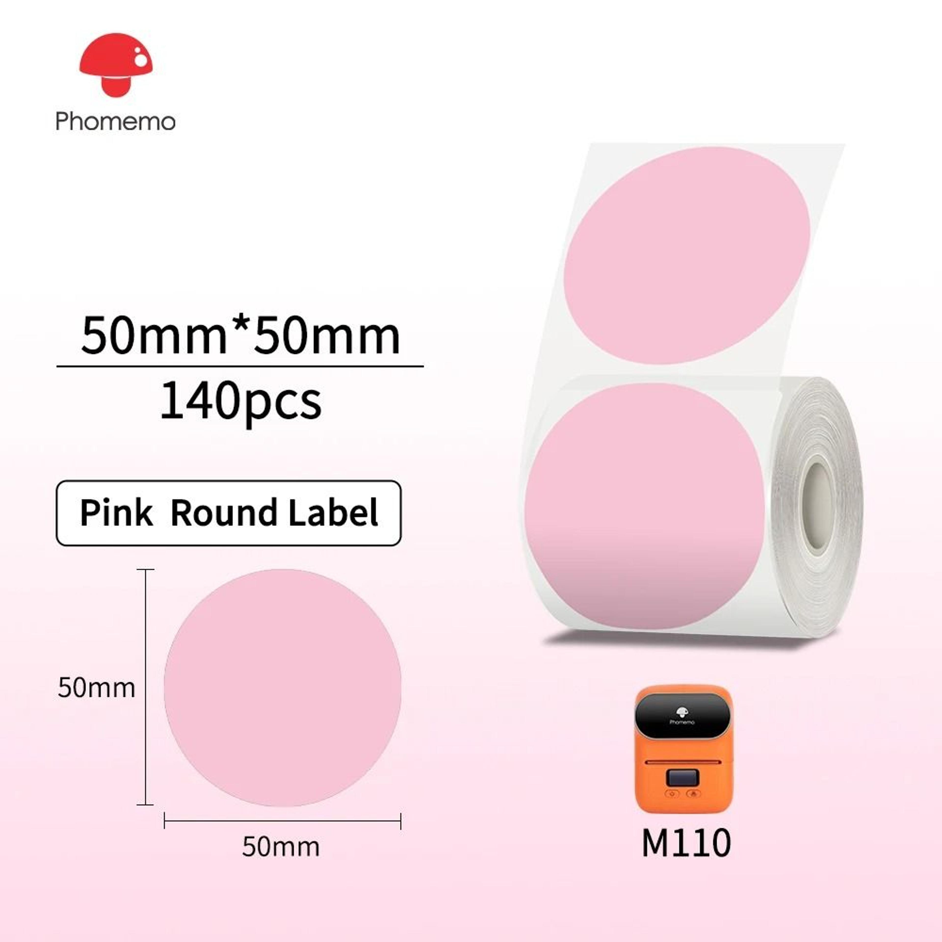 Phomemo Clear Round Thermal Sticker Labels 13