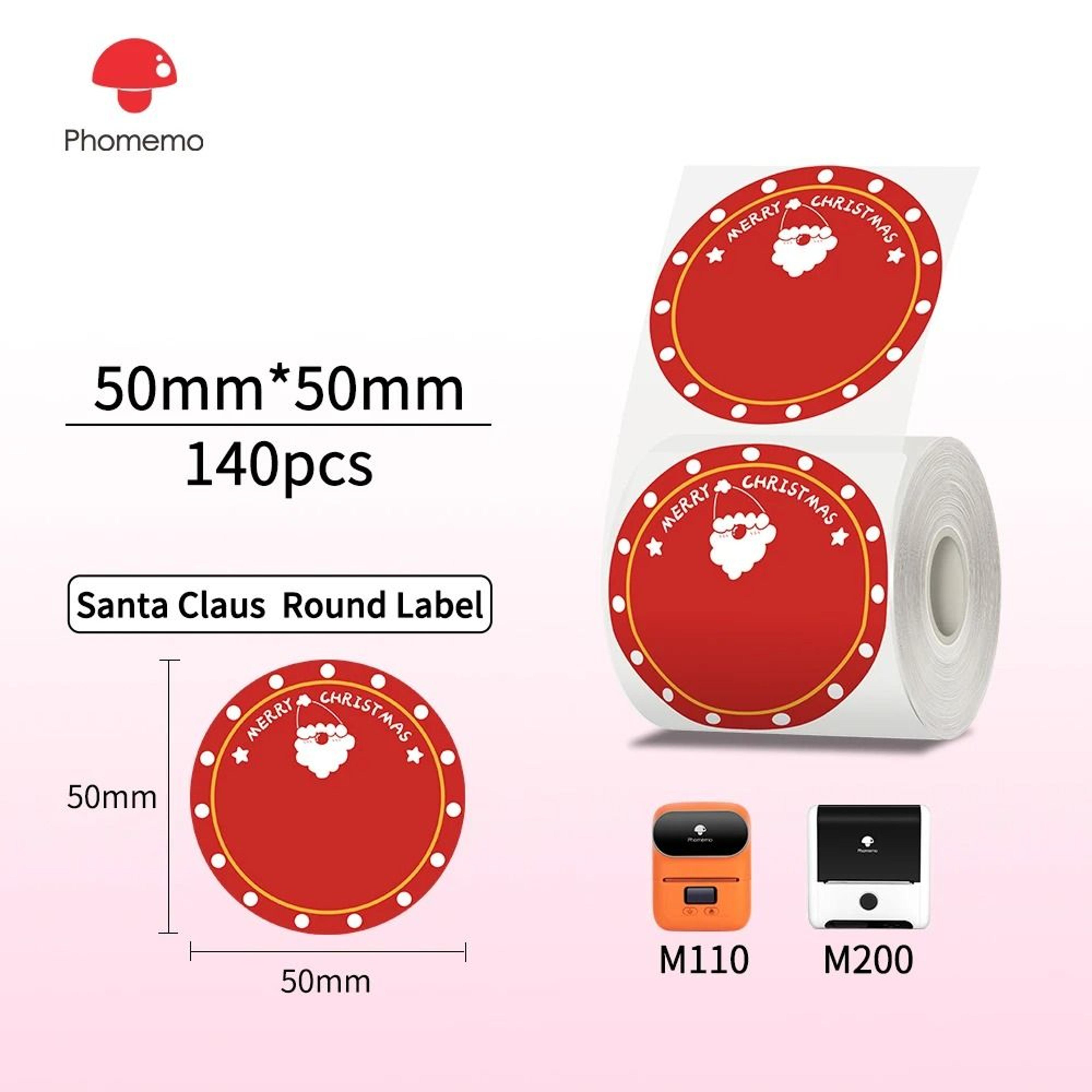 Phomemo Clear Round Thermal Sticker Labels 22