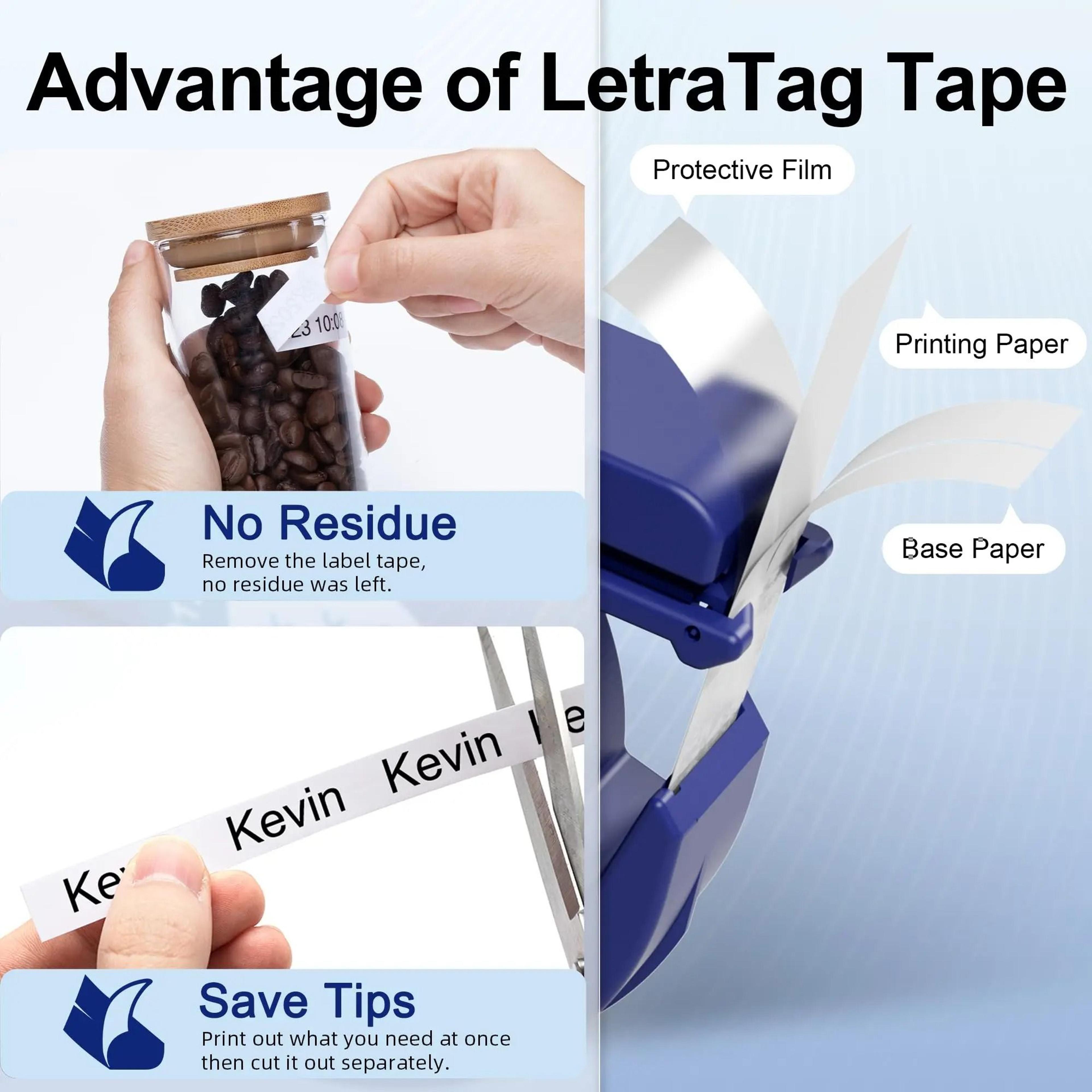 LetraEase Dymo Label Tape Refills 3