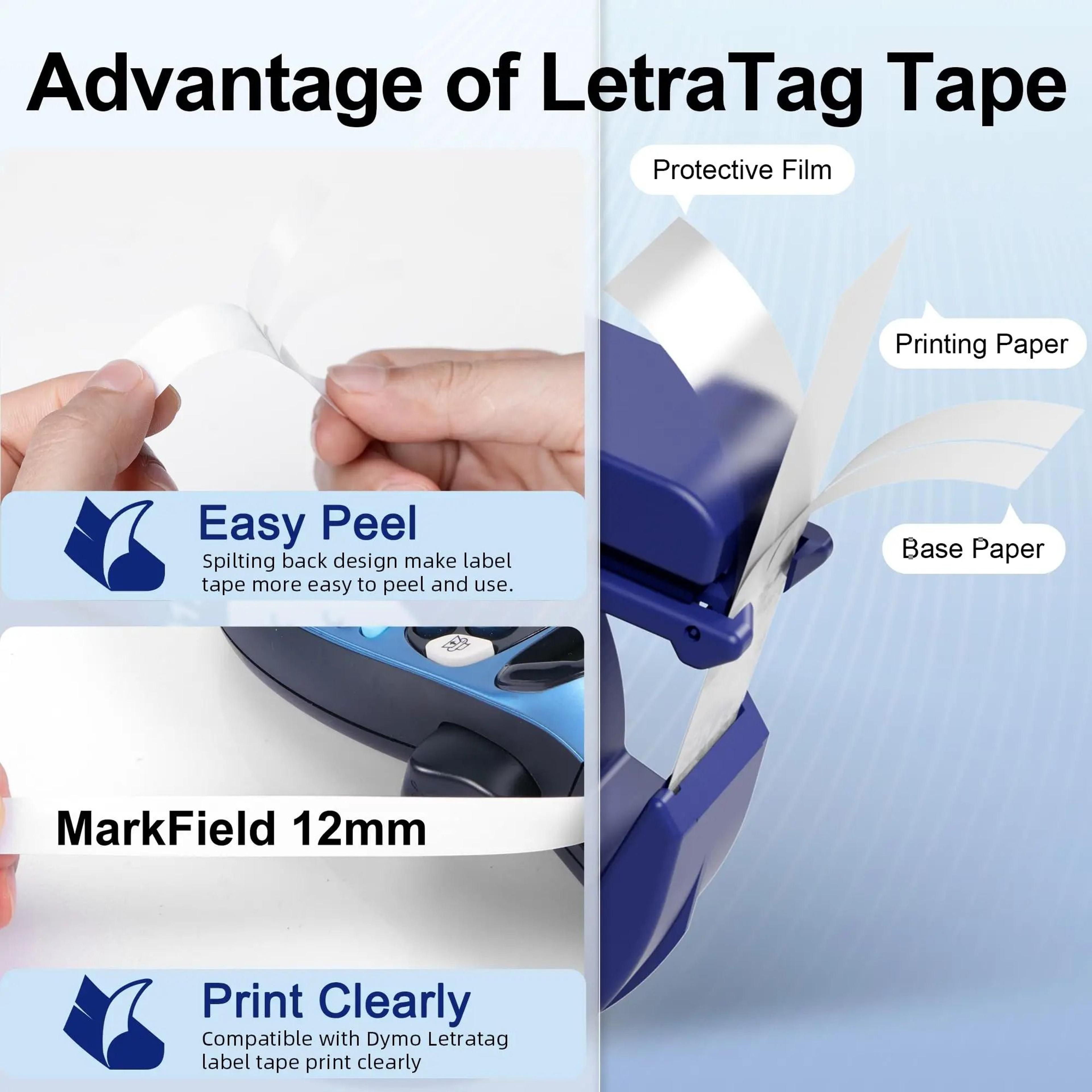 LetraEase Dymo Label Tape Refills 2