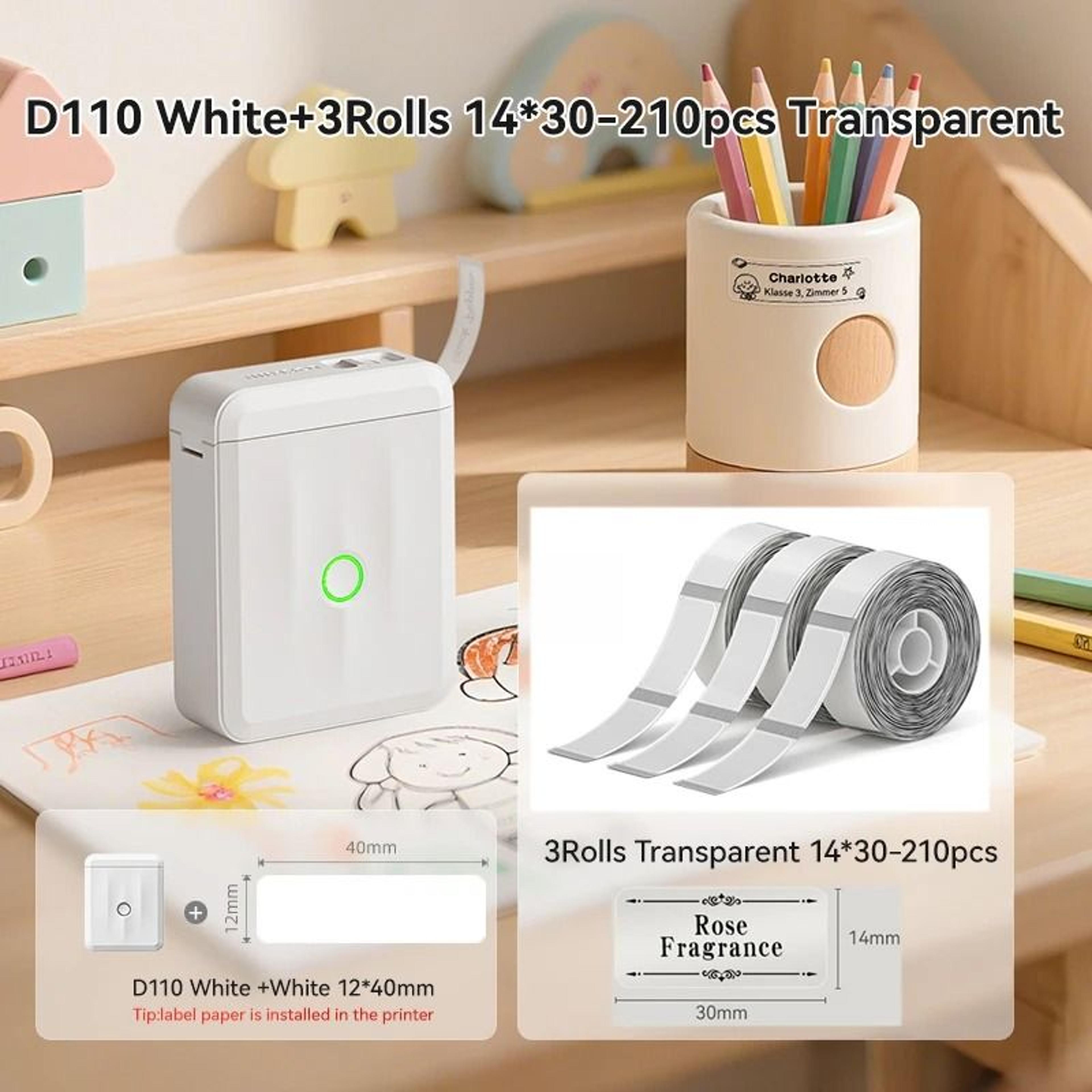TagEase D110 Mini Thermal Label Printer 14