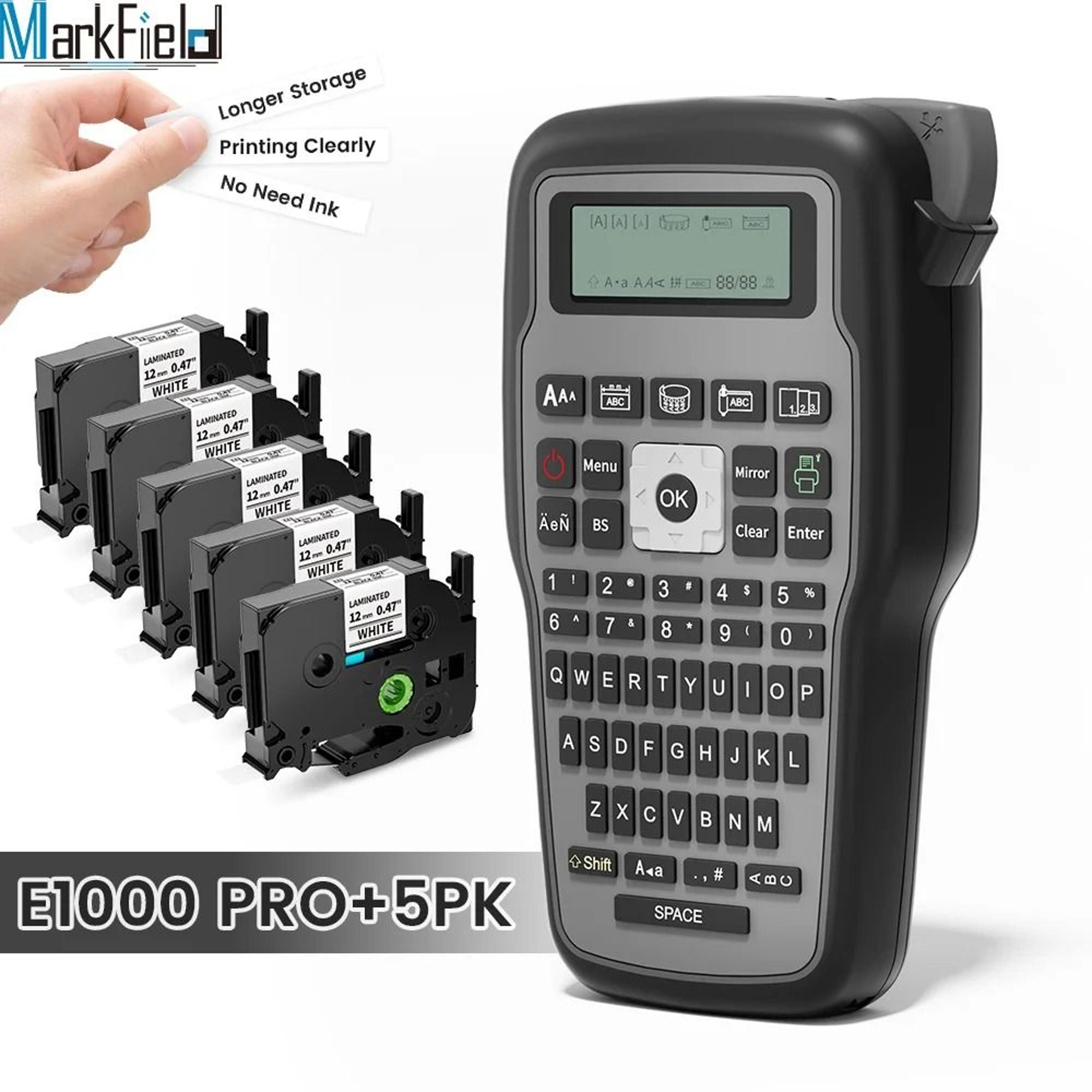PrintMaster E1000 PRO Label Maker 8