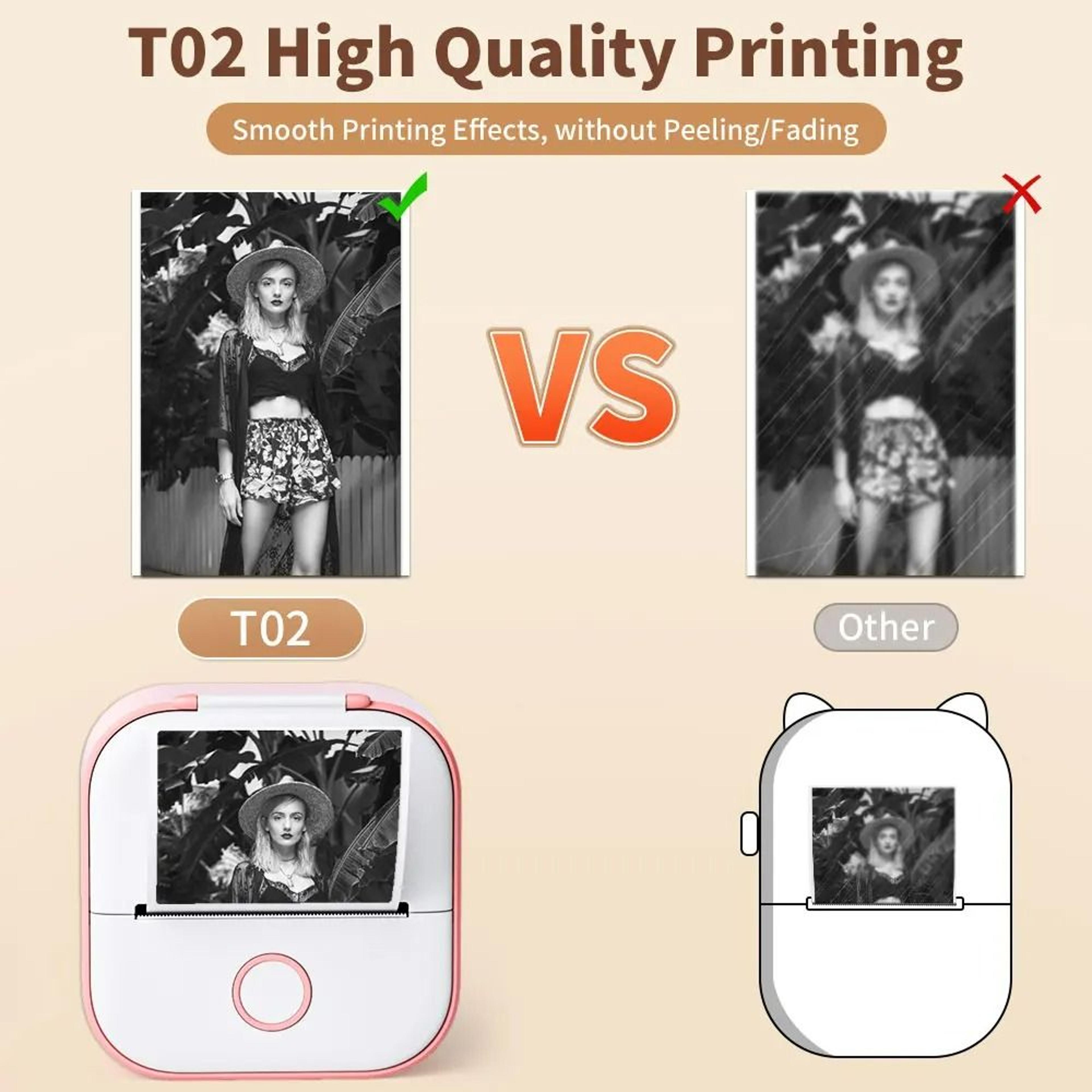 PrintNest T02 Mini Wireless Thermal Printer 4
