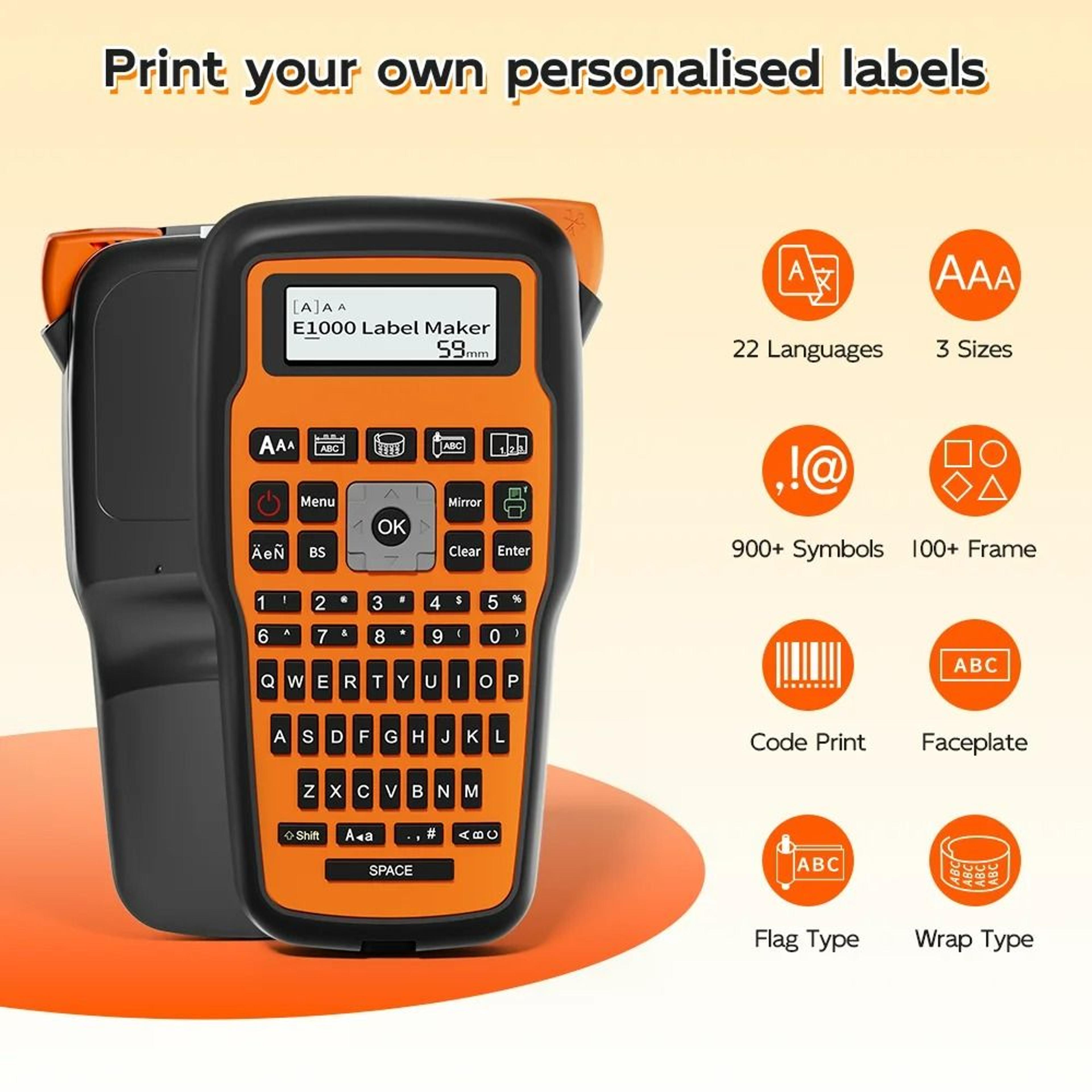 ProLabel E1000 PRO Portable Label Printer 2