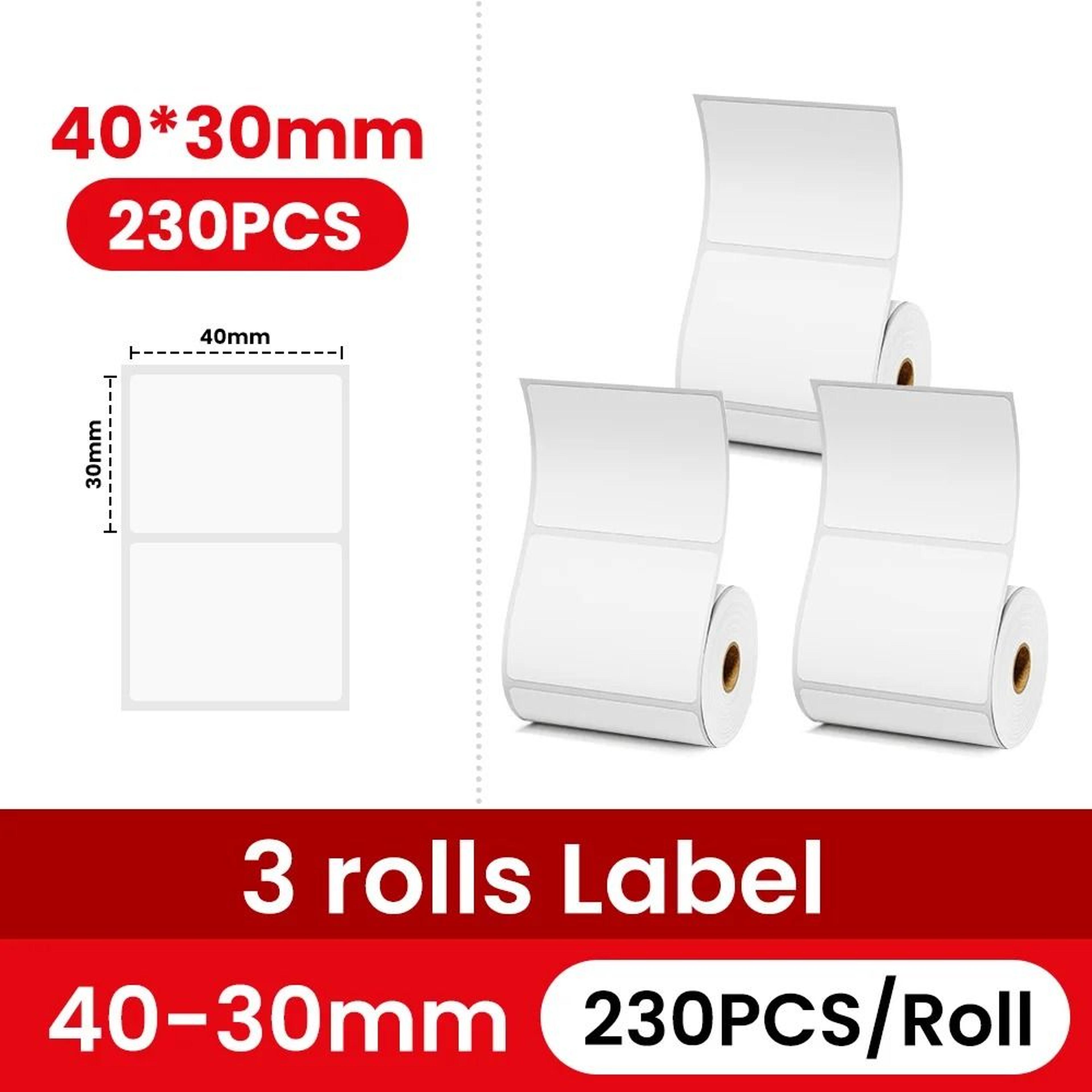 Phomemo Clear Thermal Sticker Labels 3 Rolls 1