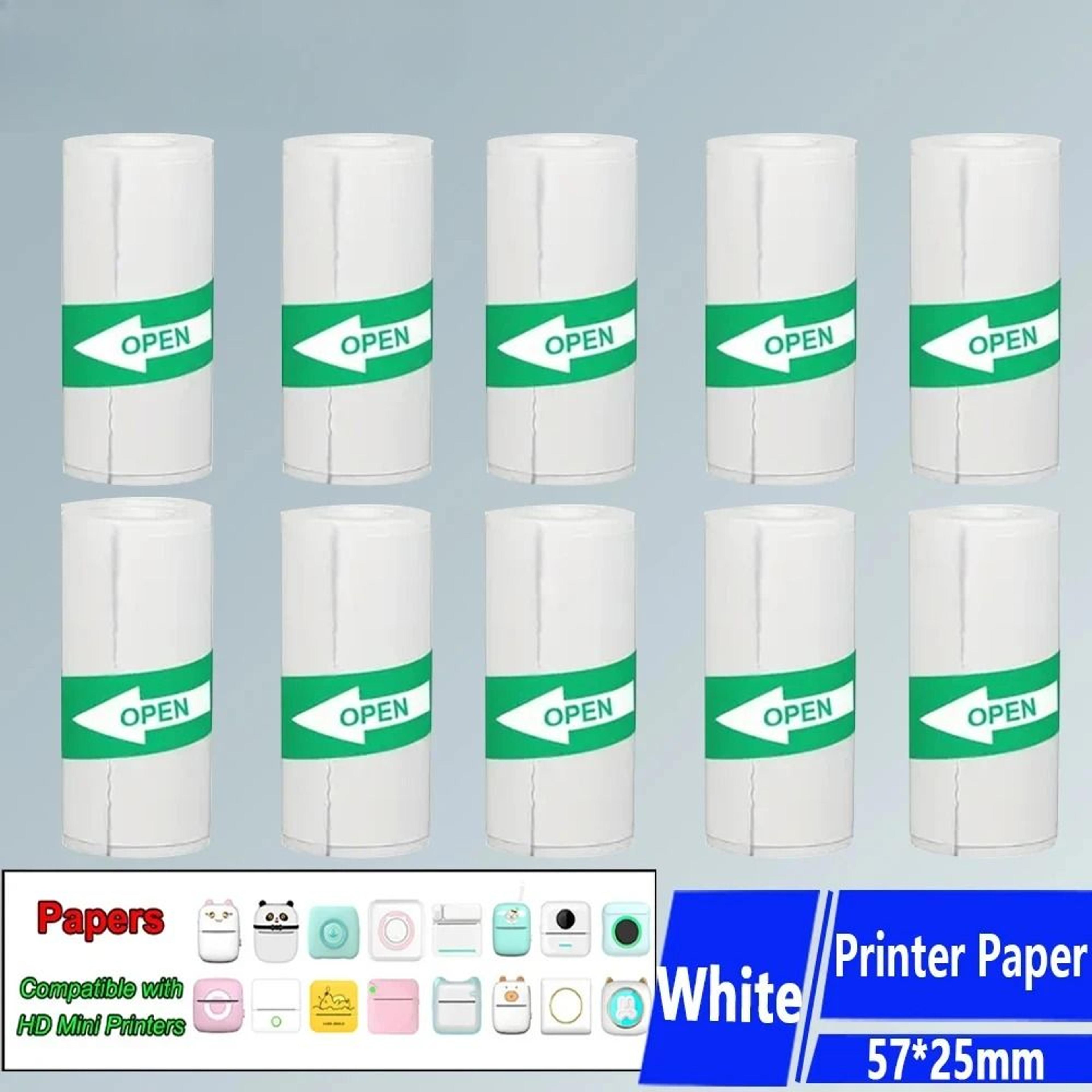 printease 10 roll self-adhesive thermal sticker paper