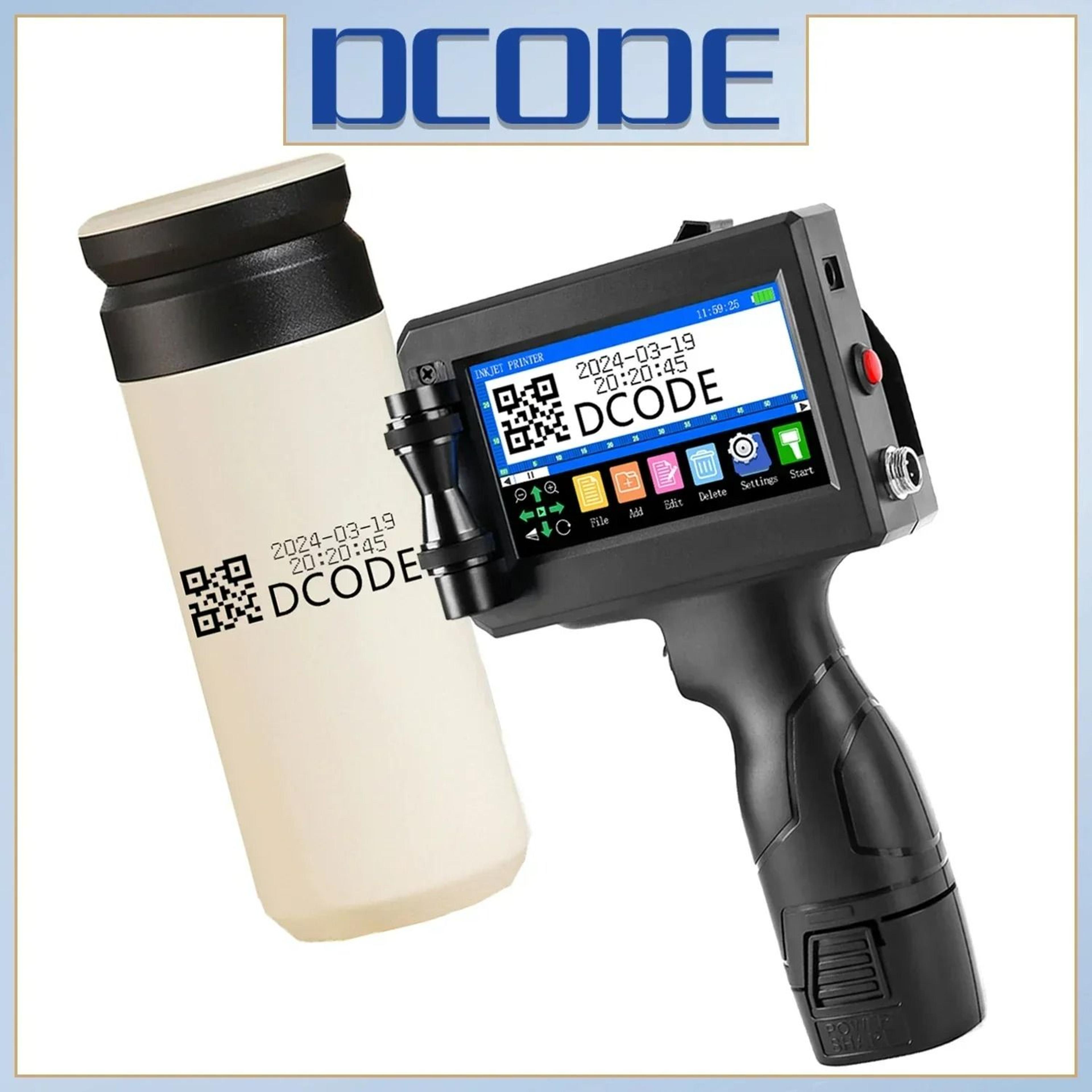 dcode 1750plus portable handheld inkjet coding printer
