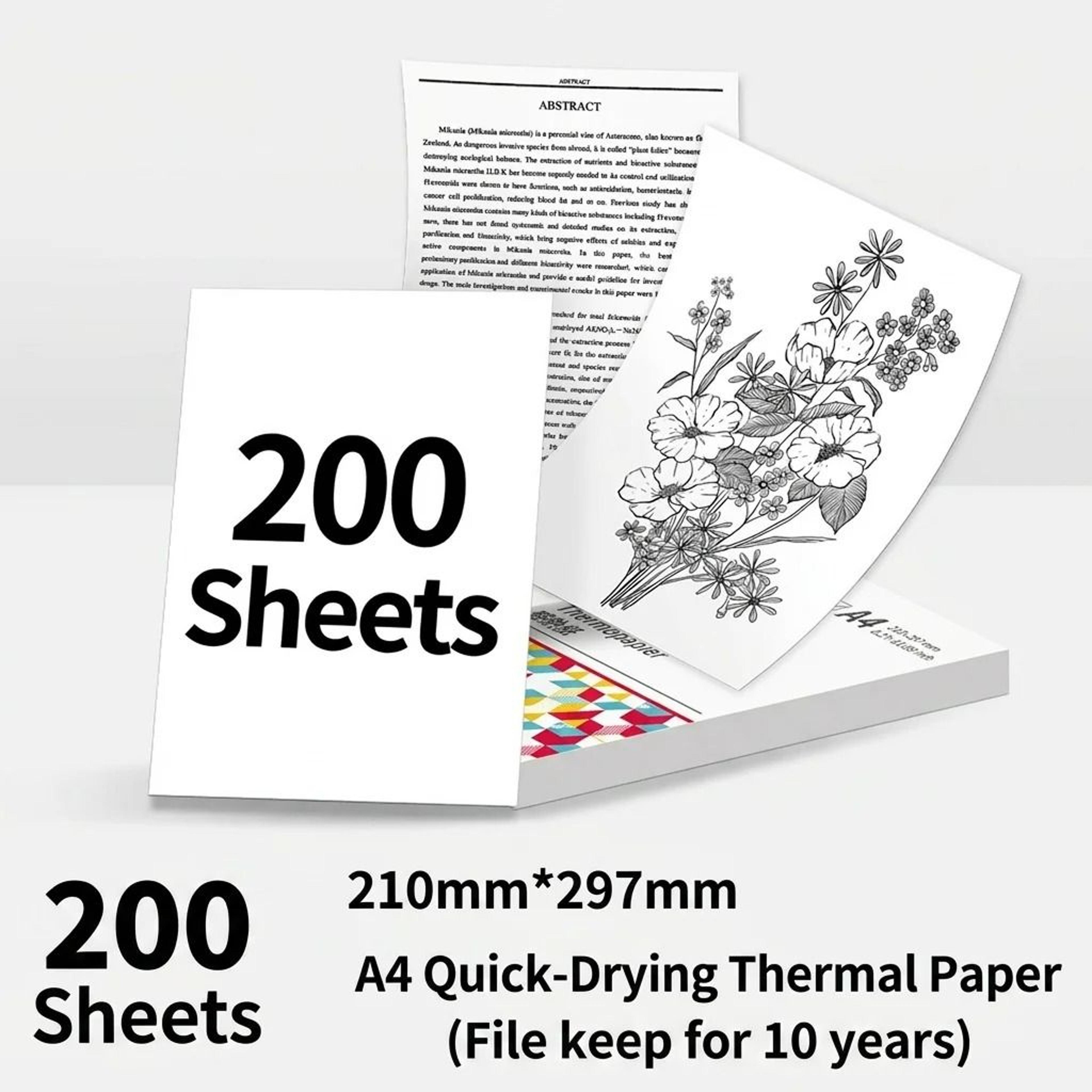 Phomemo A4 QuickDry Thermal Printer Paper 8