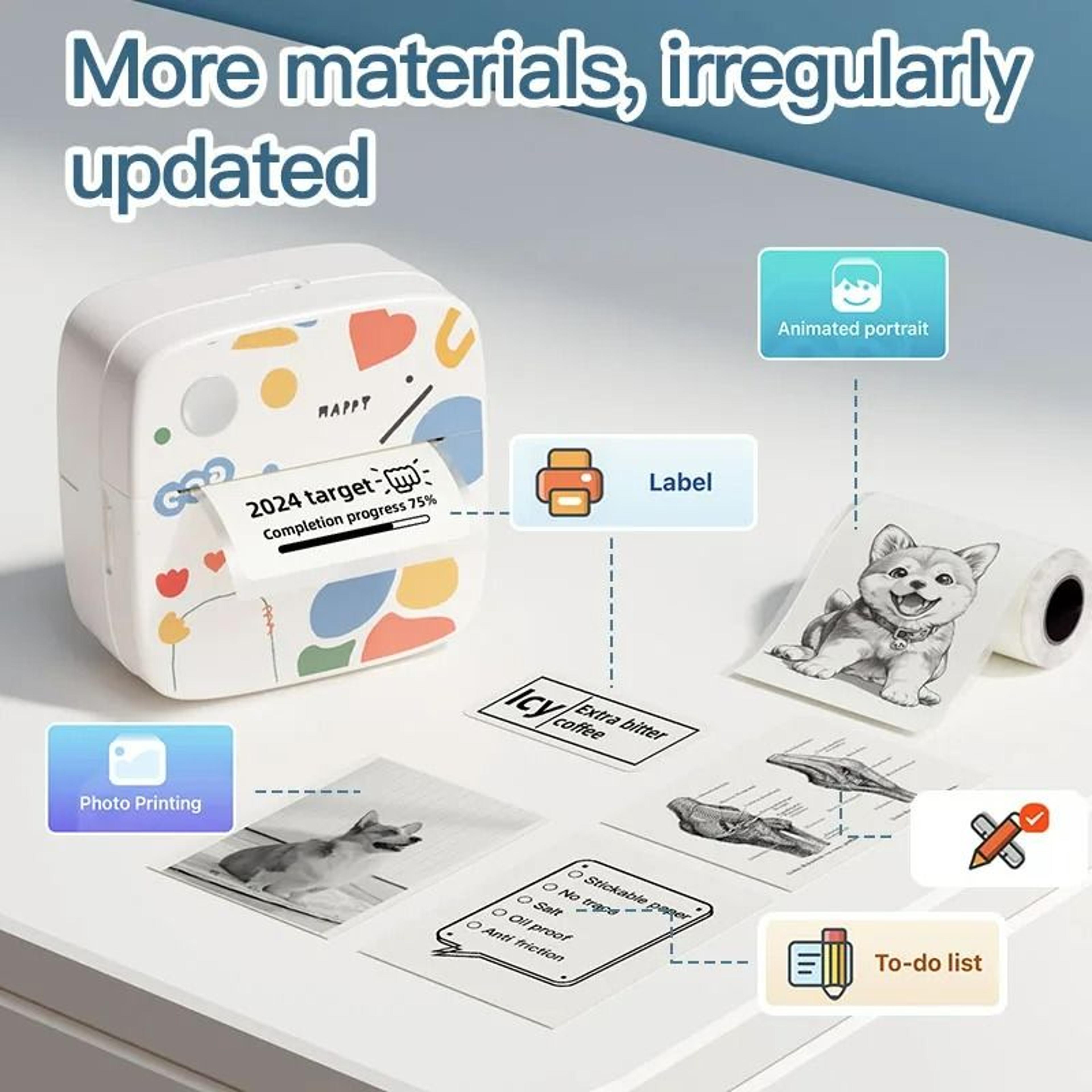 DOLEWA D2 Mini Wireless Thermal Sticker Printer 1