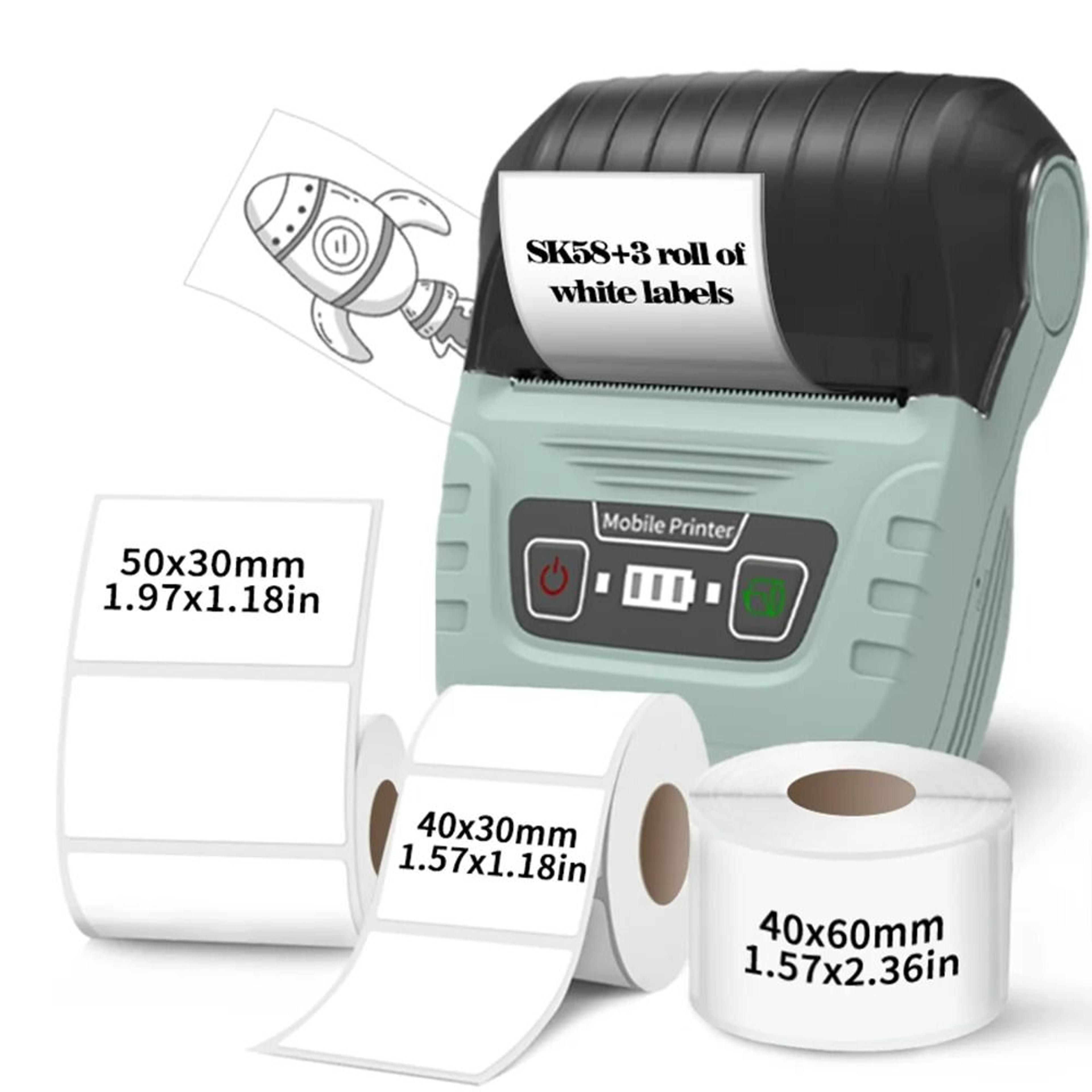 SK58 Wireless Bluetooth Thermal Label Printer 1