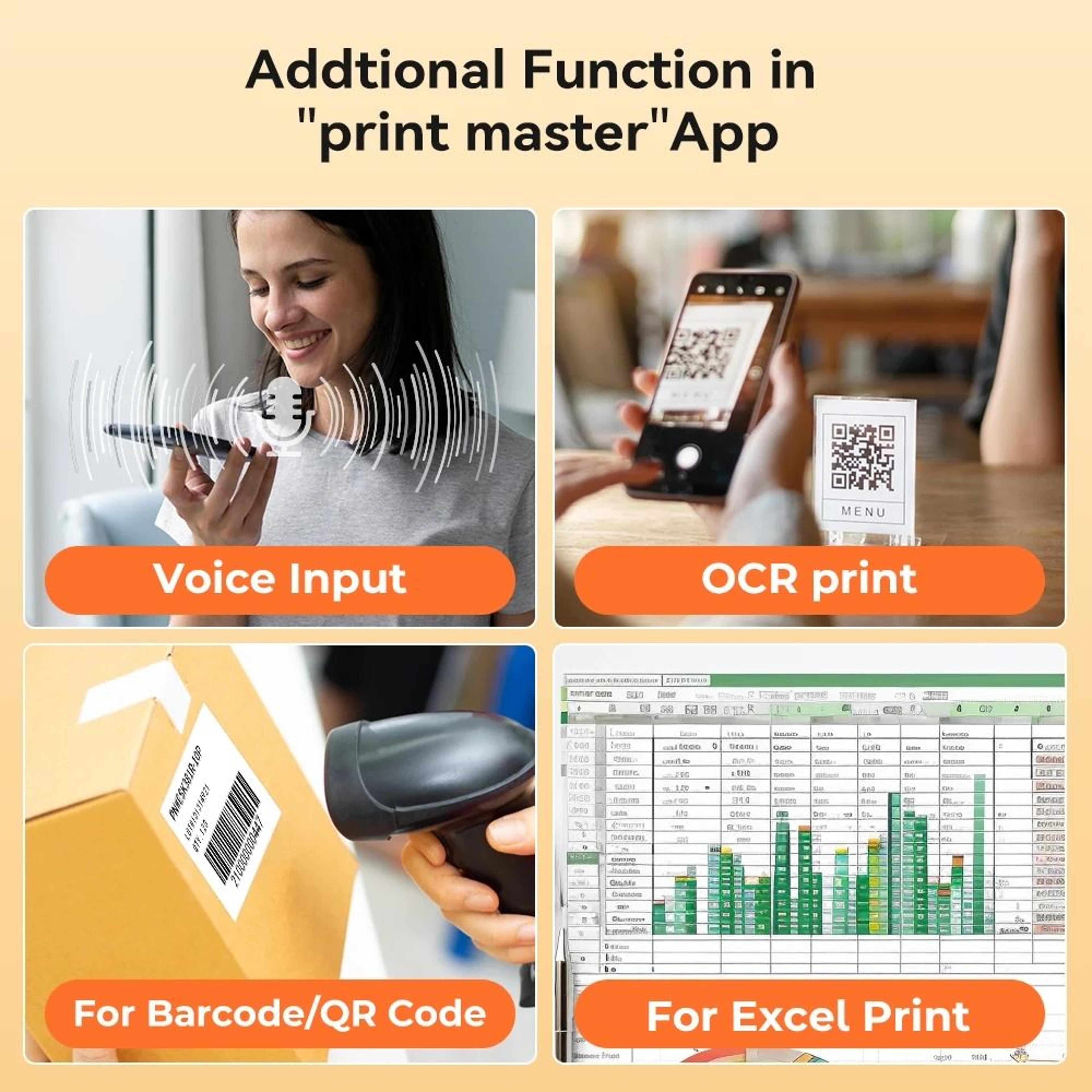 Phomemo M220 Bluetooth Thermal Barcode Label Printer 5