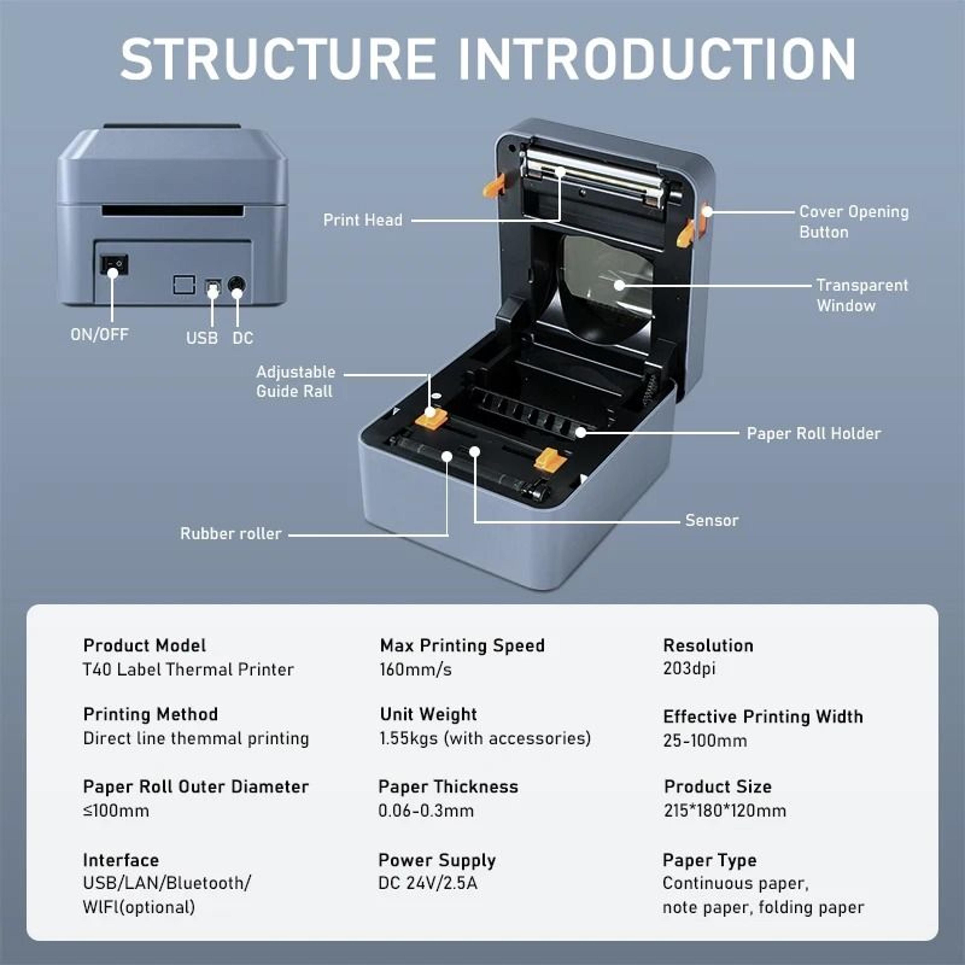 ParcelPro 4x6 Desktop Thermal Shipping Label Printer 6