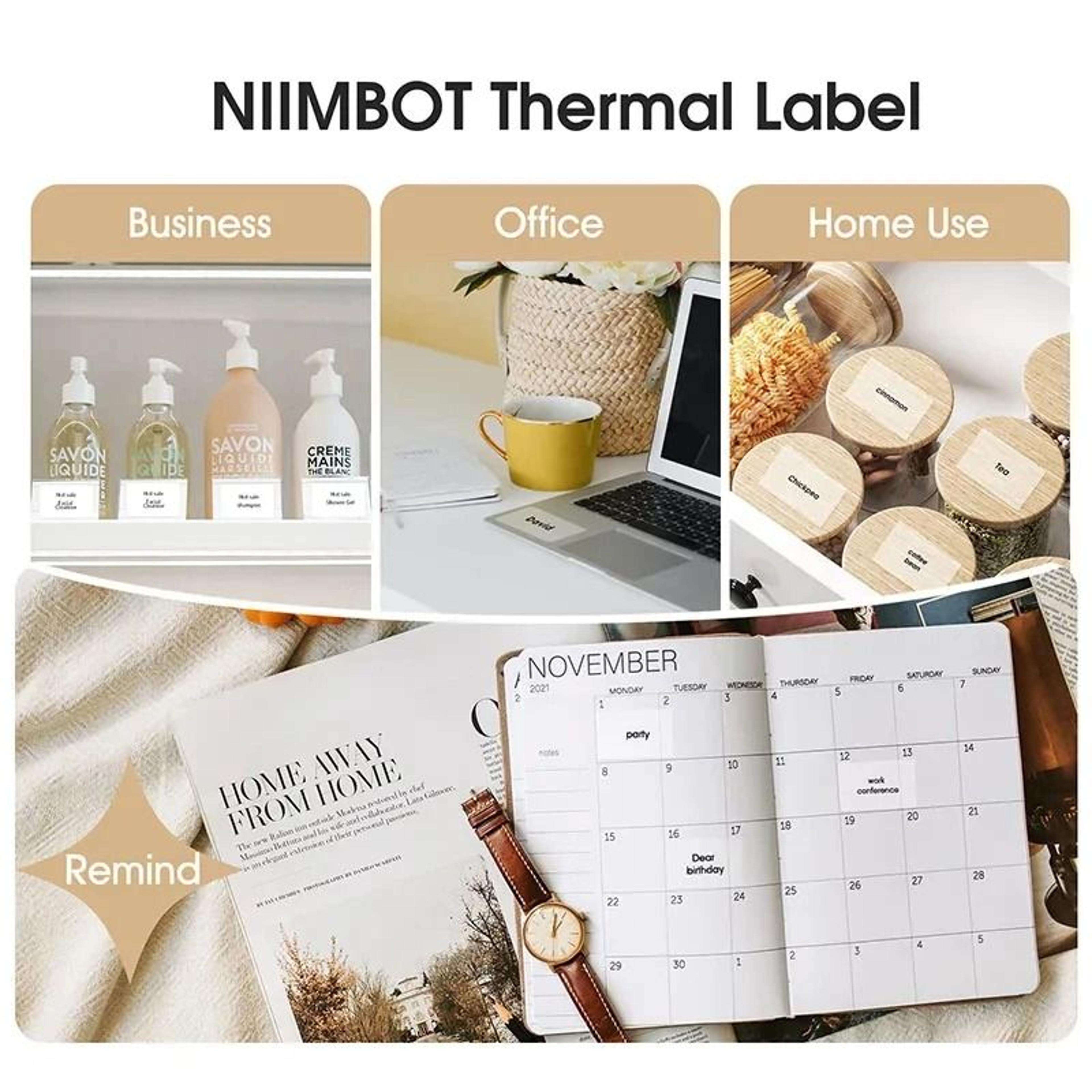 Niimbot B1 B21 Waterproof White Label Rolls 1