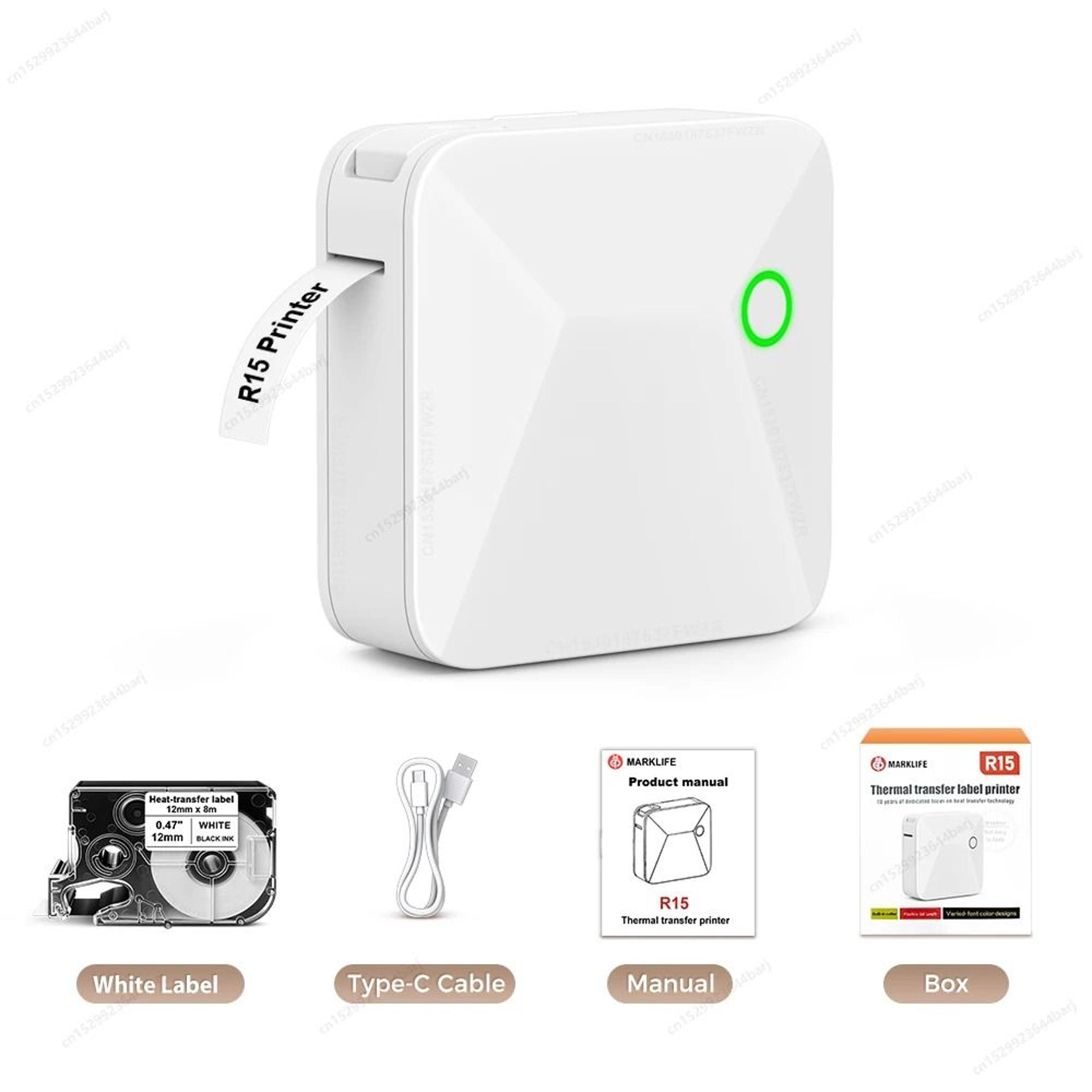 R15 Wireless Thermal Transfer Label Maker 8