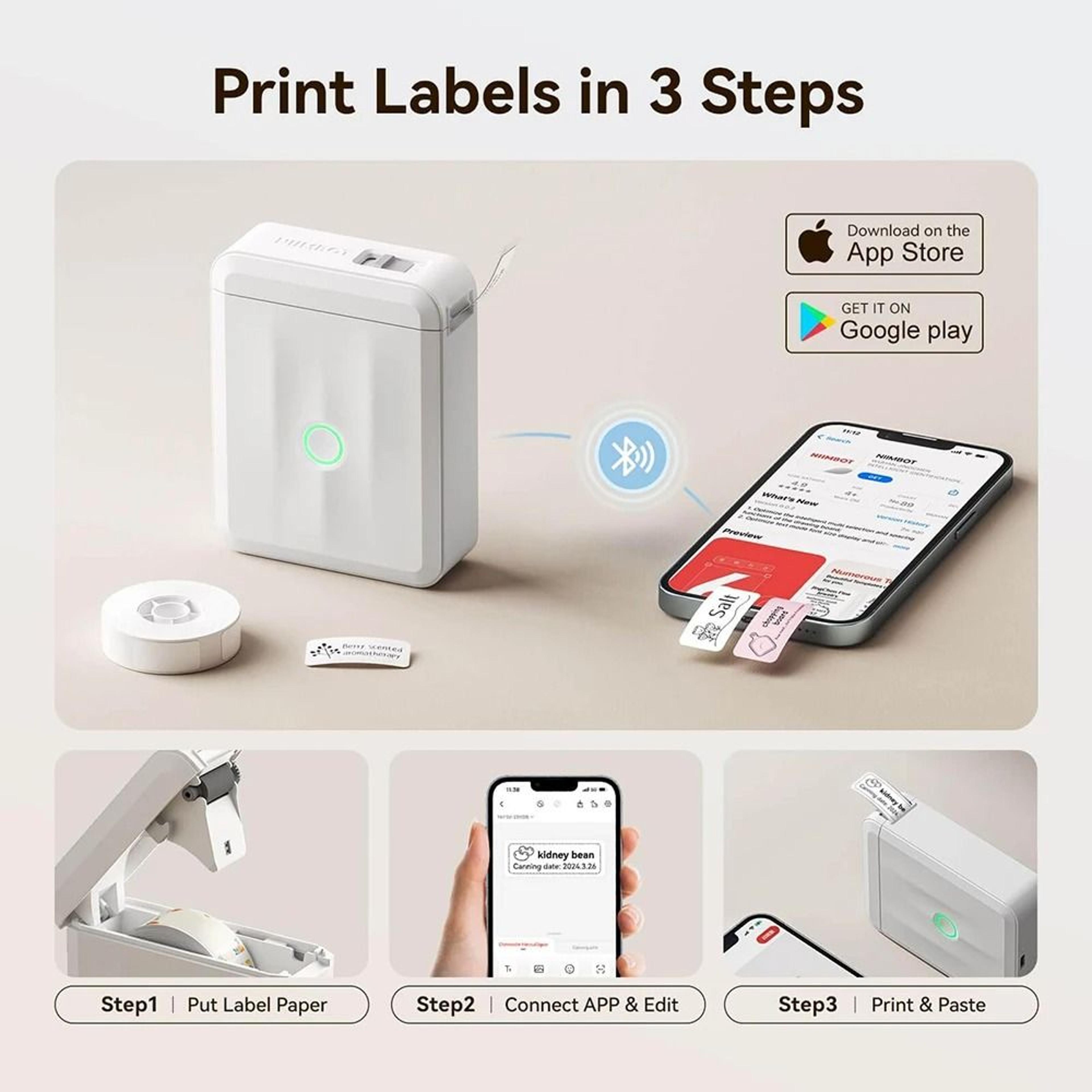 Niimbot D11 D110 Wireless Mini Label Printer 2