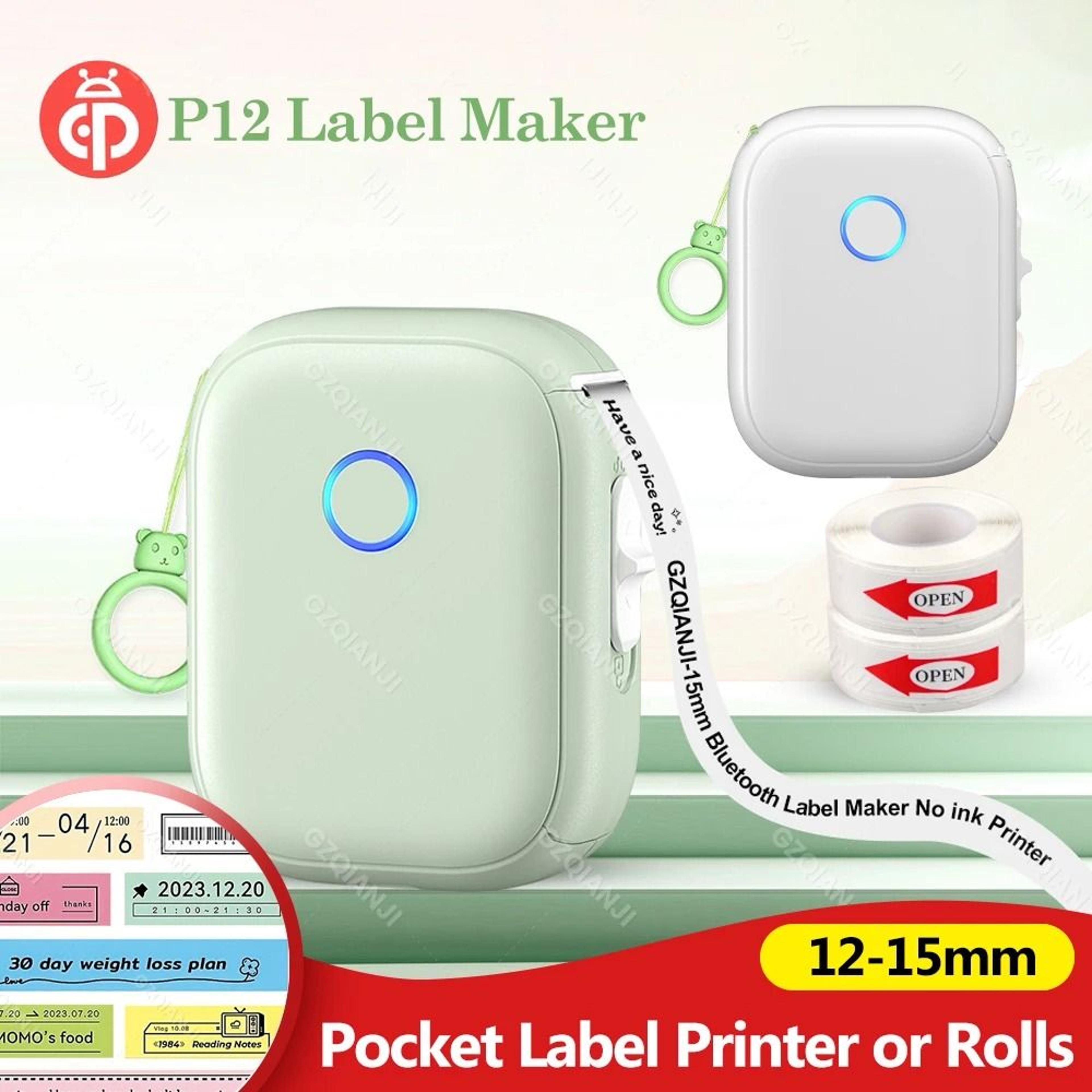 marklife p12 portable thermal label maker
