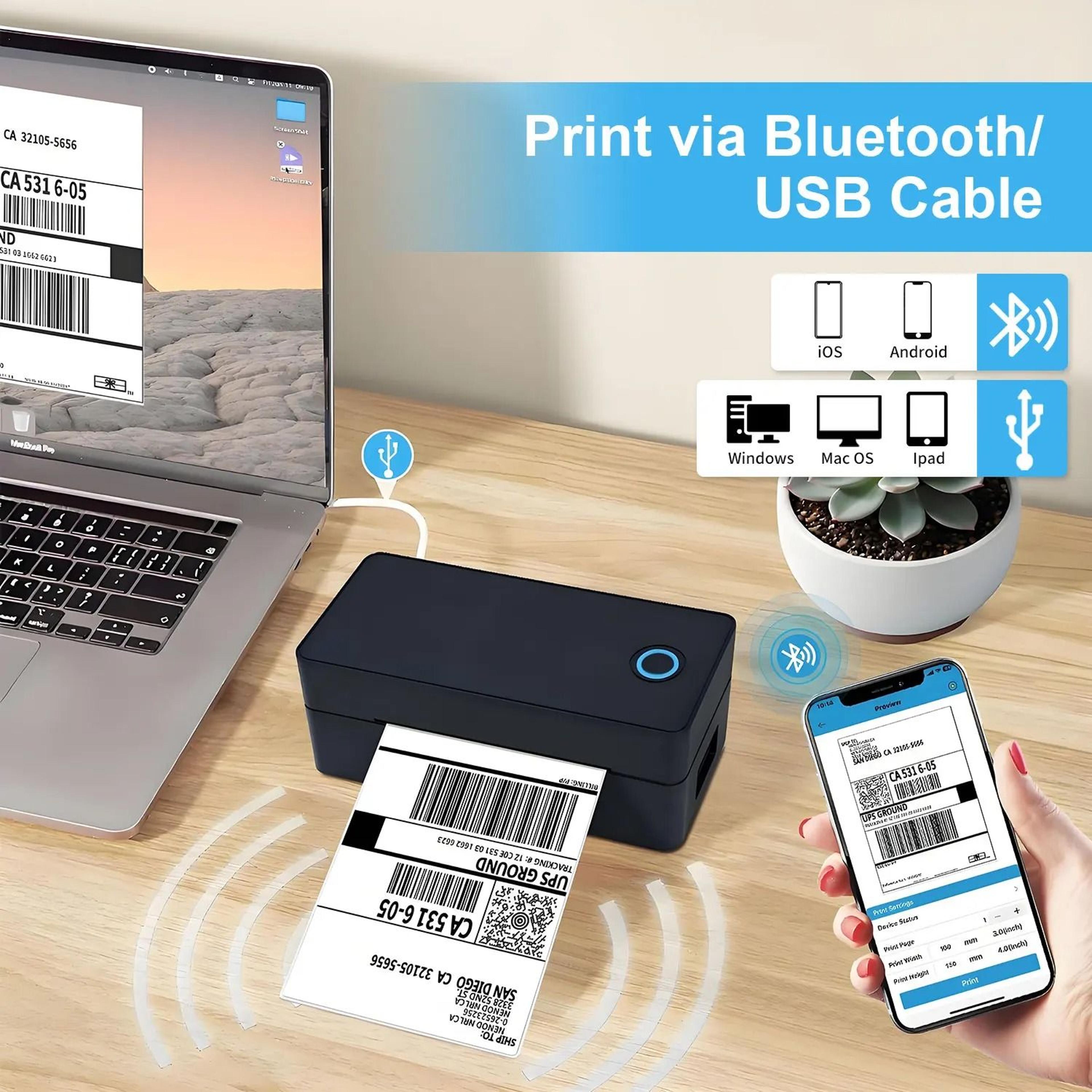 wireless 4x6 thermal shipping label printer