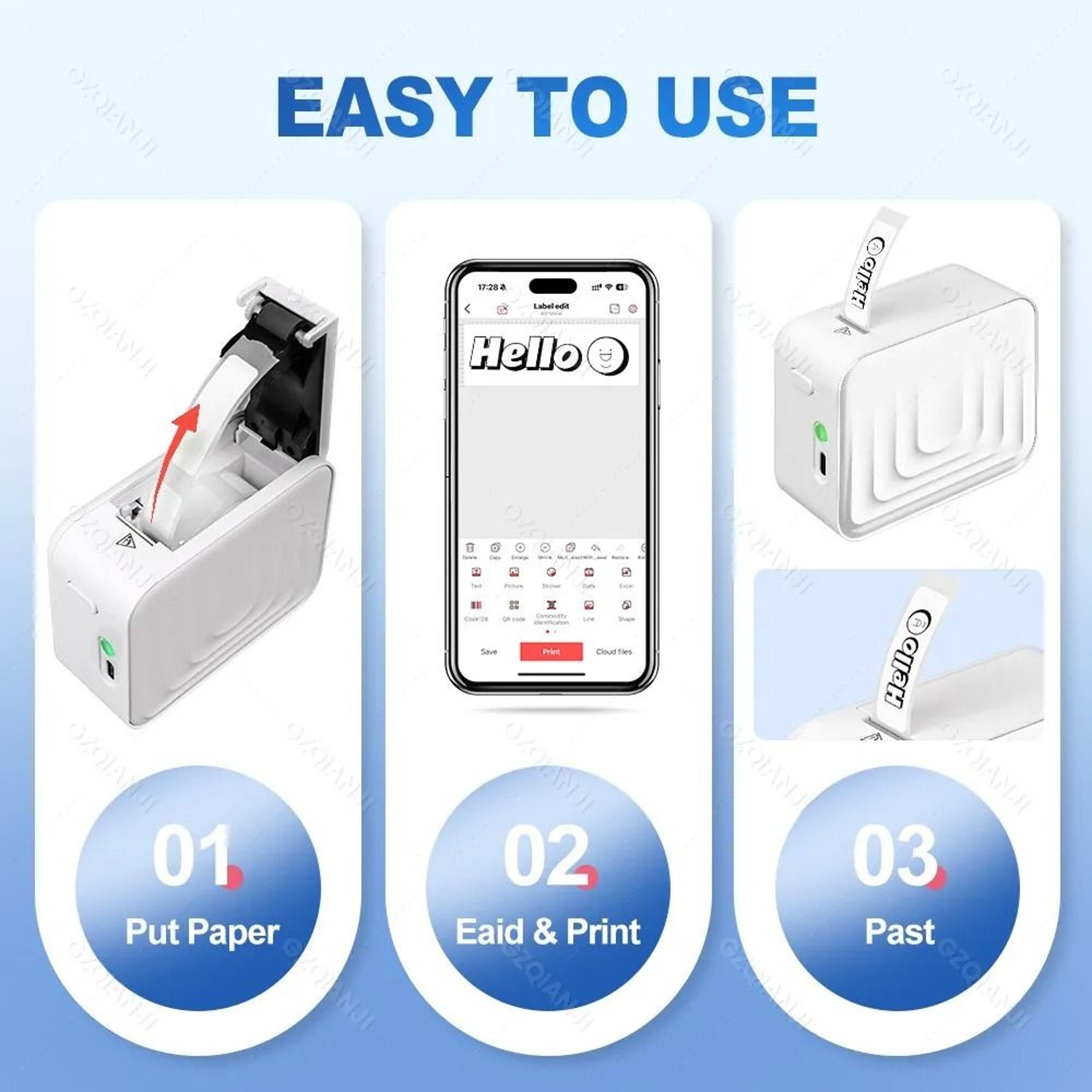 Marklife M1 Bluetooth Thermal Label Printer 4