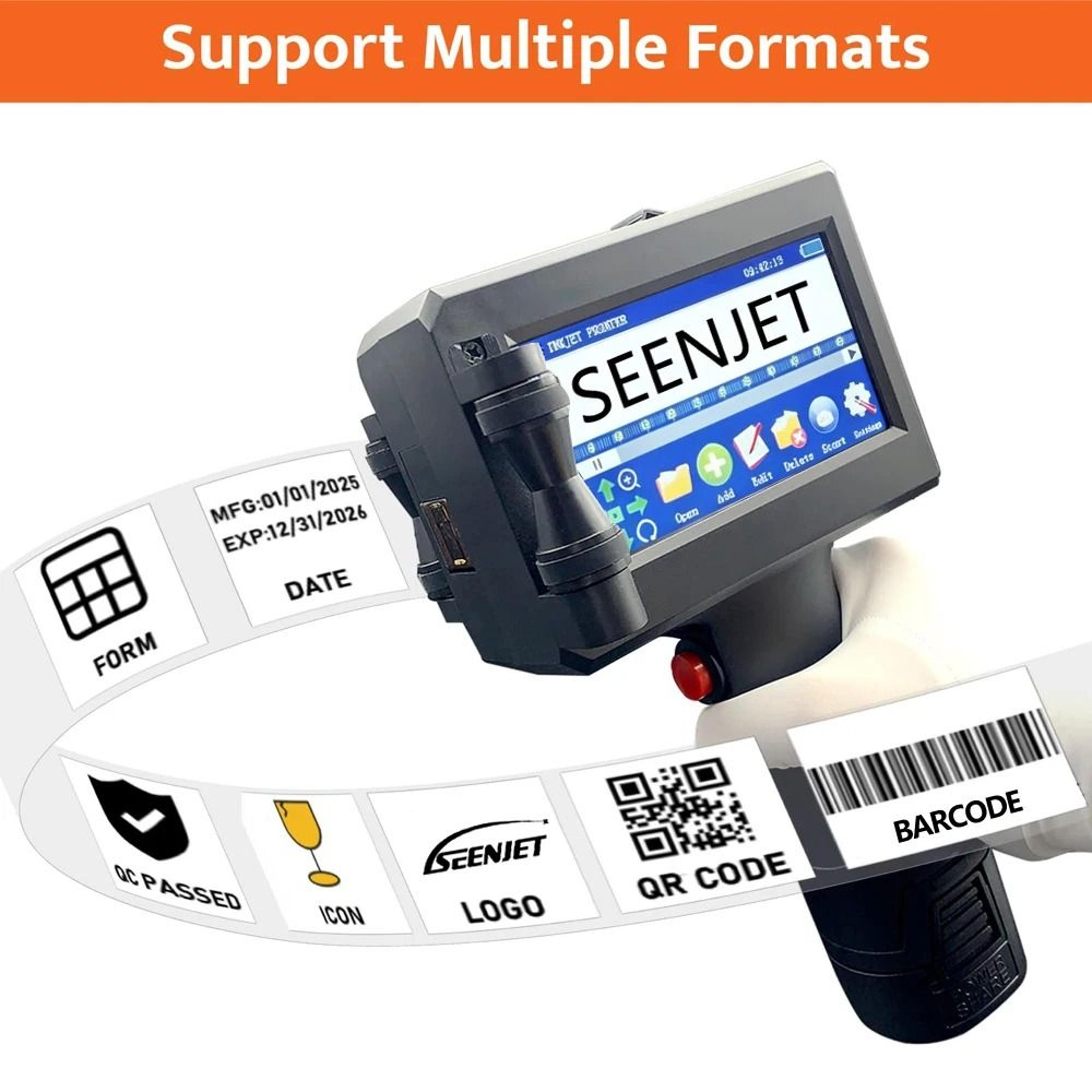 seenjet handheld inkjet coding printer